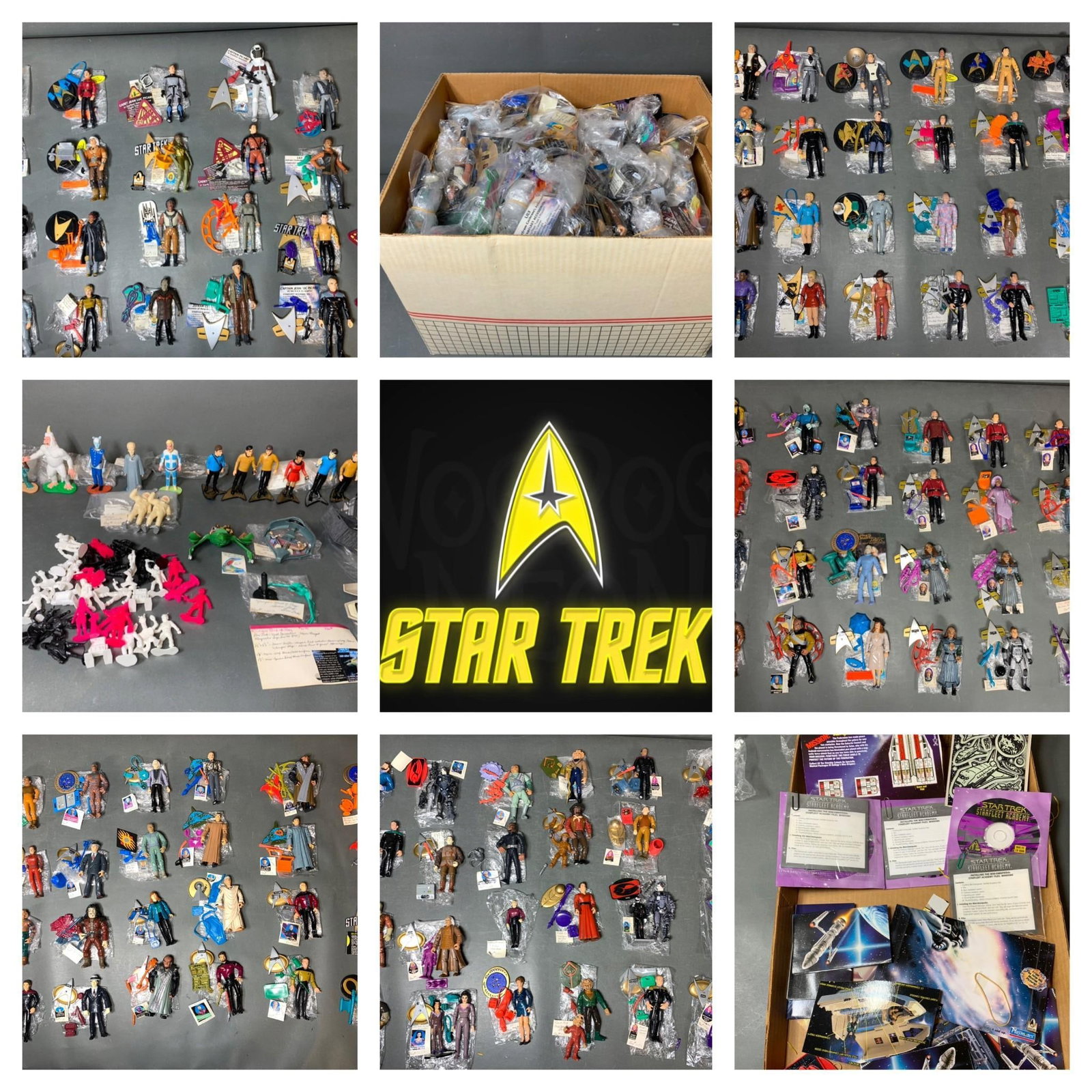 Large Group Lot Box Full of Vintage Star Trek Figures (1 of 20)