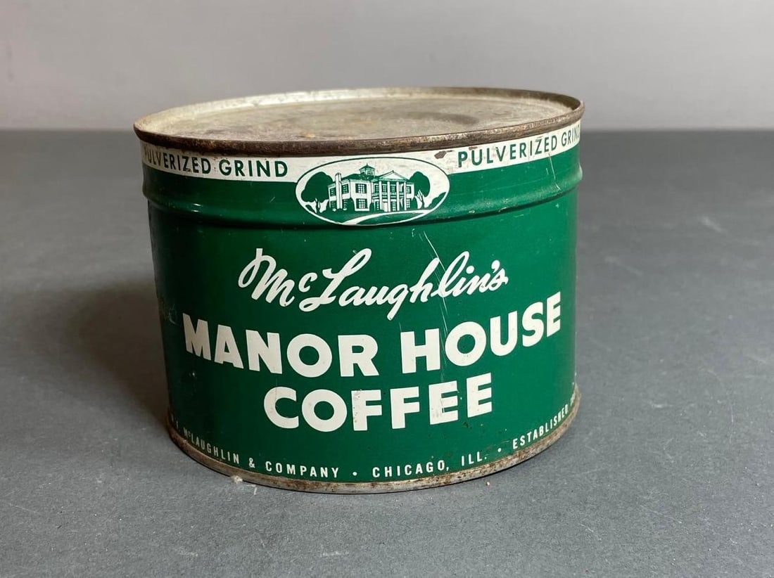 Vintage McLaughlin's Manor House Coffee Tin (1 of 8)