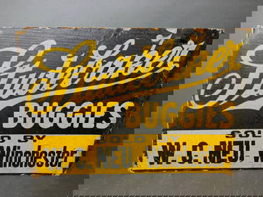 Rare Studebaker Buggies Winchester Ohio Paper Sign (1 of 10)