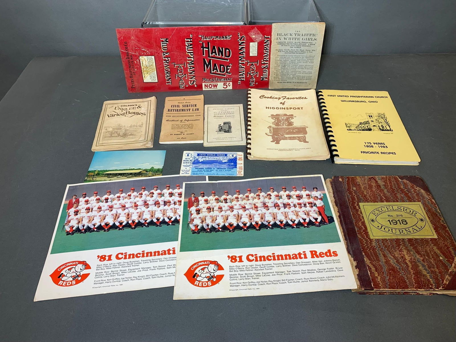 Unfinished Tobacco Tin, Reds Paper, Ephemera & More (1 of 20)