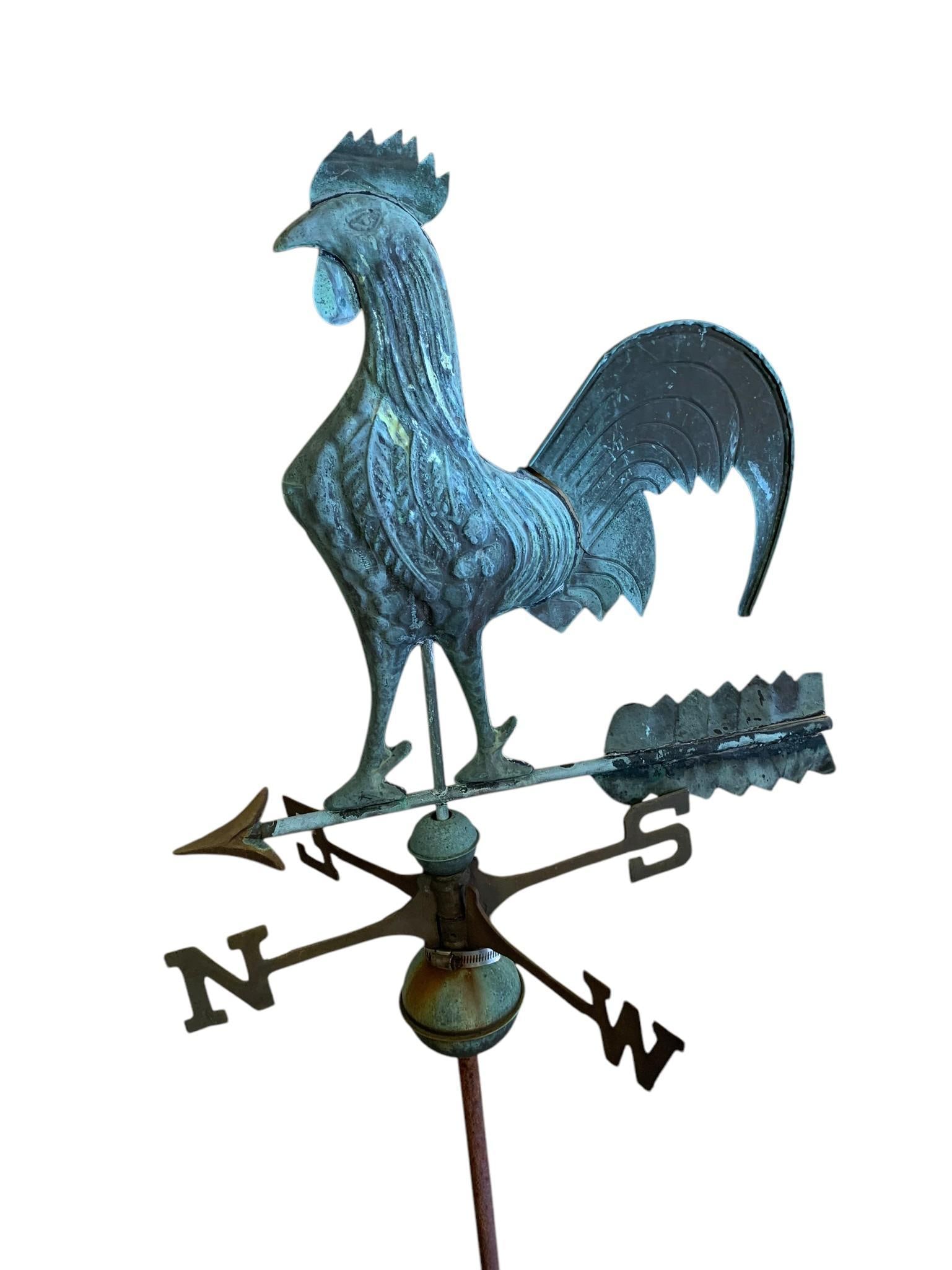 Antique Metal Rooster Weathervane (1 of 5)