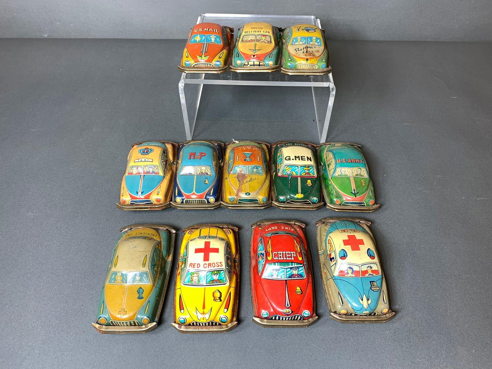 S.s.s. Japan Tin Toy Car & House Trailer / Camper S.s.s. Japan Tin Toy Car & House Trailer / Camper
