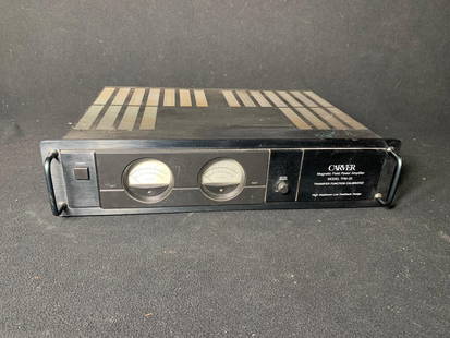 CARVERTFM25 MAGNETIC FIELD STEREO AMPLIFIER: POWERS UP. In-house shipping available. Pickup is Wednesday, April 30 from 1 pm to 7 pm at our offices in Lancaster, OH 43130 or we will provide in-house shipping for this item. We charge a $5/lot fee