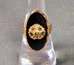 Vintage 10K Gold Order of the Eastern Star Ring