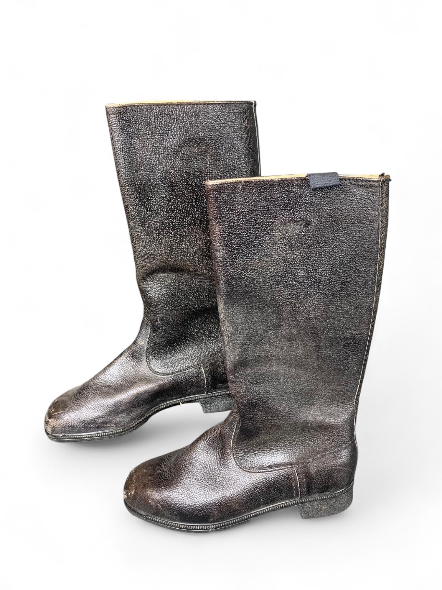 Vintage German Military Leather Boots: Burns in-house (bidder arranged option on checkout) shipping available. Pickup is Thursday, June 26 from from 11 am to 7 pm at our gallery in Lancaster, OH 43130 or we will provide in-house shipping f
