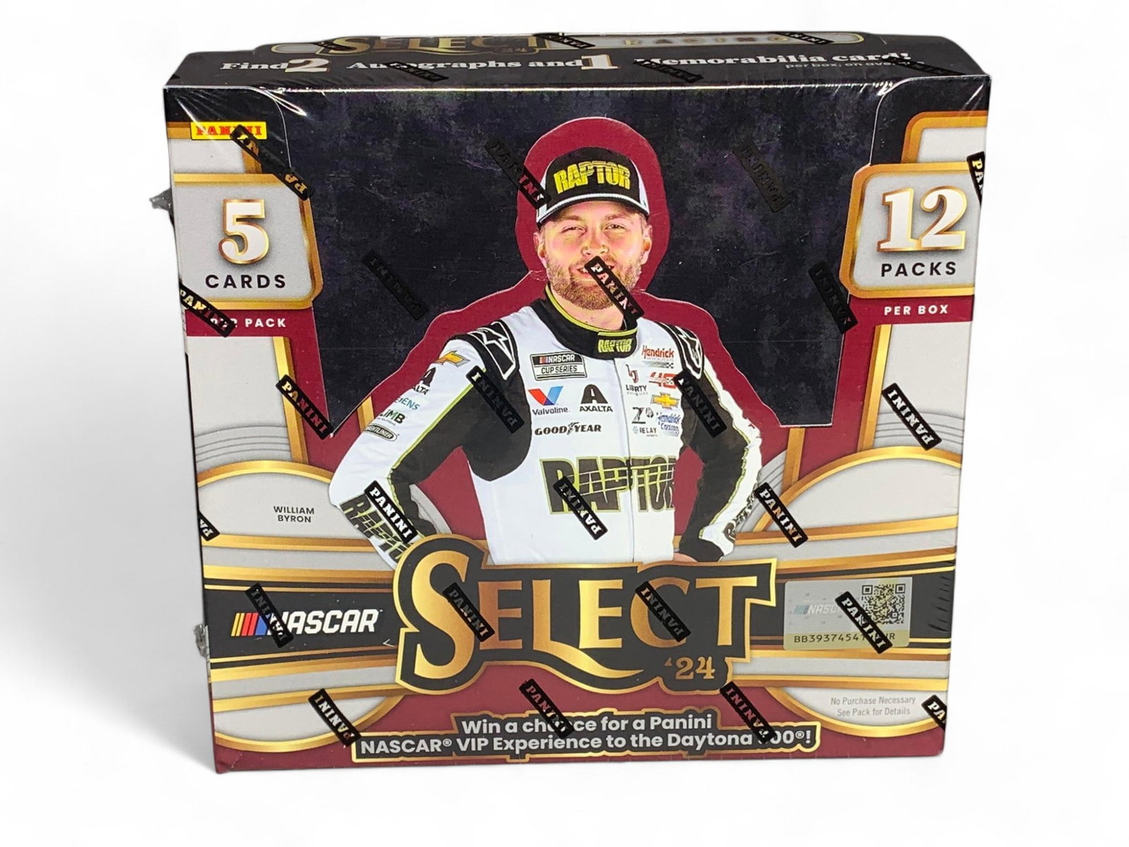 2024 Panini Select NASCAR Hobby Box sealed: 2 autographs & 1 memorabilia per box. Burns in-house (bidder arranged option on checkout) shipping available. Pickup is Thursday, June 26 from from 11 am to 7 pm at our gallery in Lancaster, OH 43130 