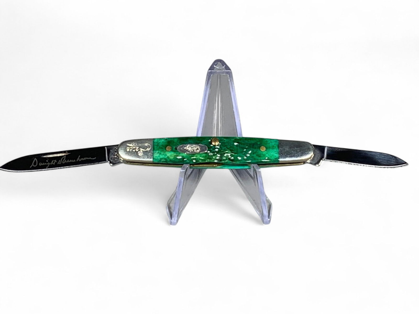 Case XX Folding Pocket Knife 2058 Green: Burns in-house shipping is available. pick up is Tuesday, July 28, from Noon to 7 pm at our gallery in Lancaster, Ohio 43130 or we will provide in-house shipping for this item. We will charge a $5 fee