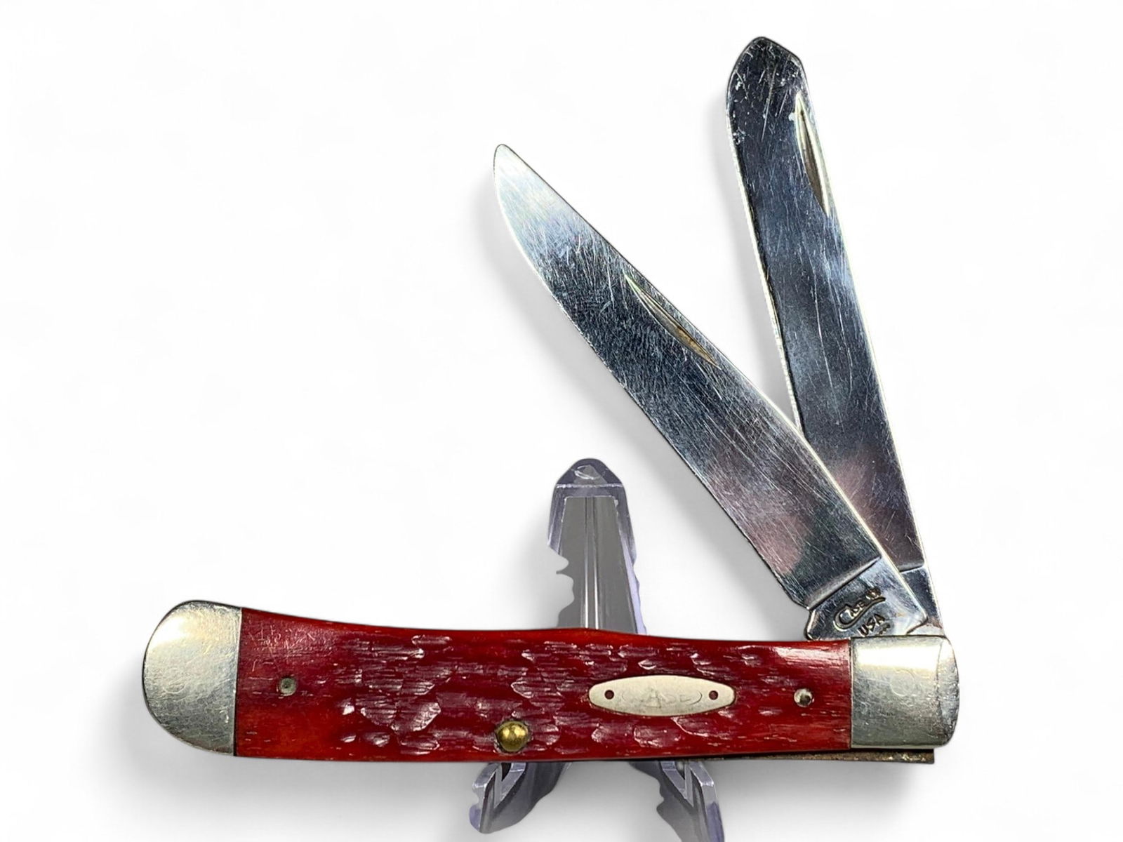 Case XX Folding Pocket Knife 6254 SS: Burns in-house shipping is available. pick up is Tuesday, July 28, from Noon to 7 pm at our gallery in Lancaster, Ohio 43130 or we will provide in-house shipping for this item. We will charge a $5 fee