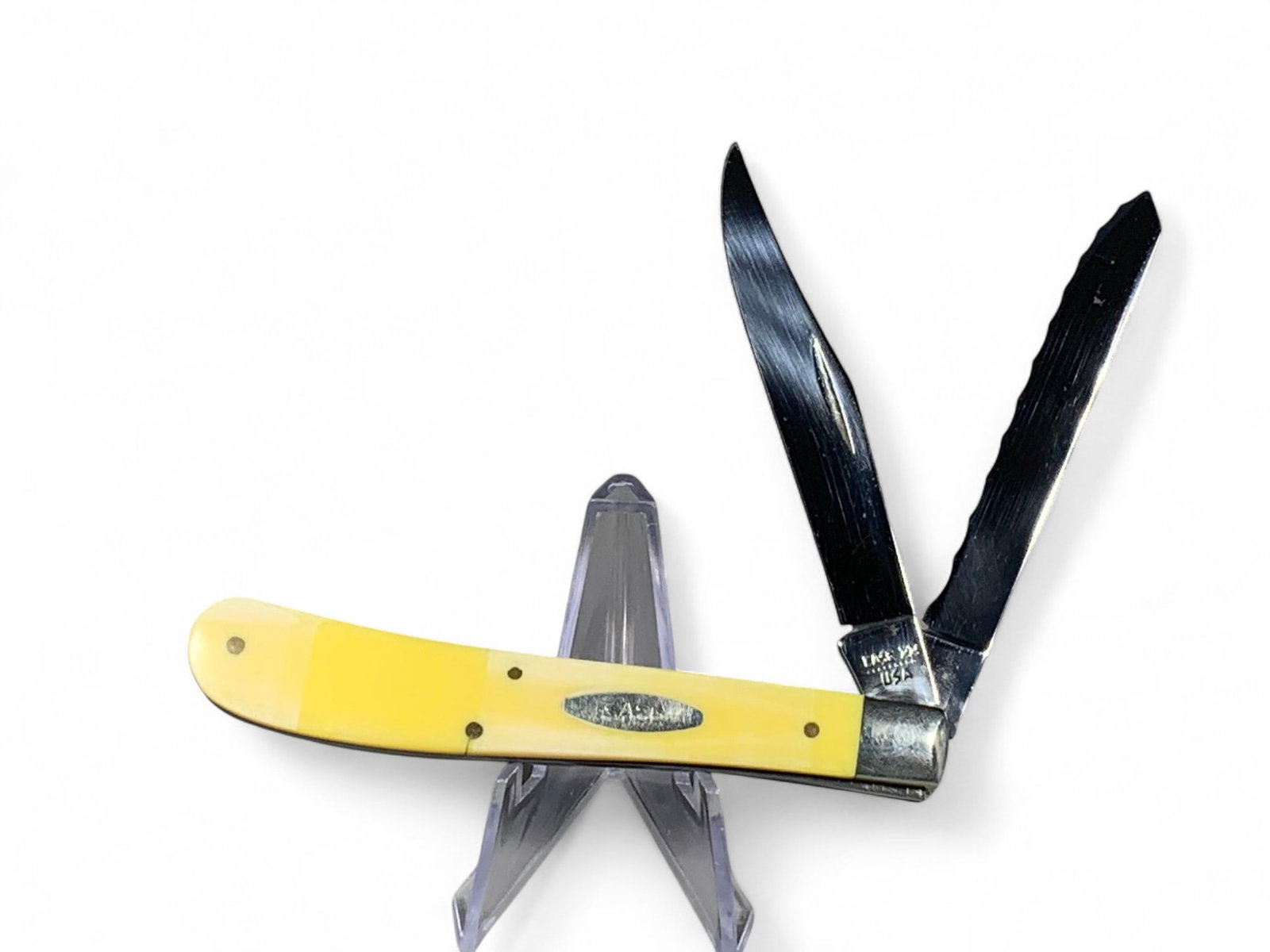 Vintage Case XX Folding Pocket Knife 32048SP: Burns in-house shipping is available. pick up is Tuesday, July 28, from Noon to 7 pm at our gallery in Lancaster, Ohio 43130 or we will provide in-house shipping for this item. We will charge a $5 fee