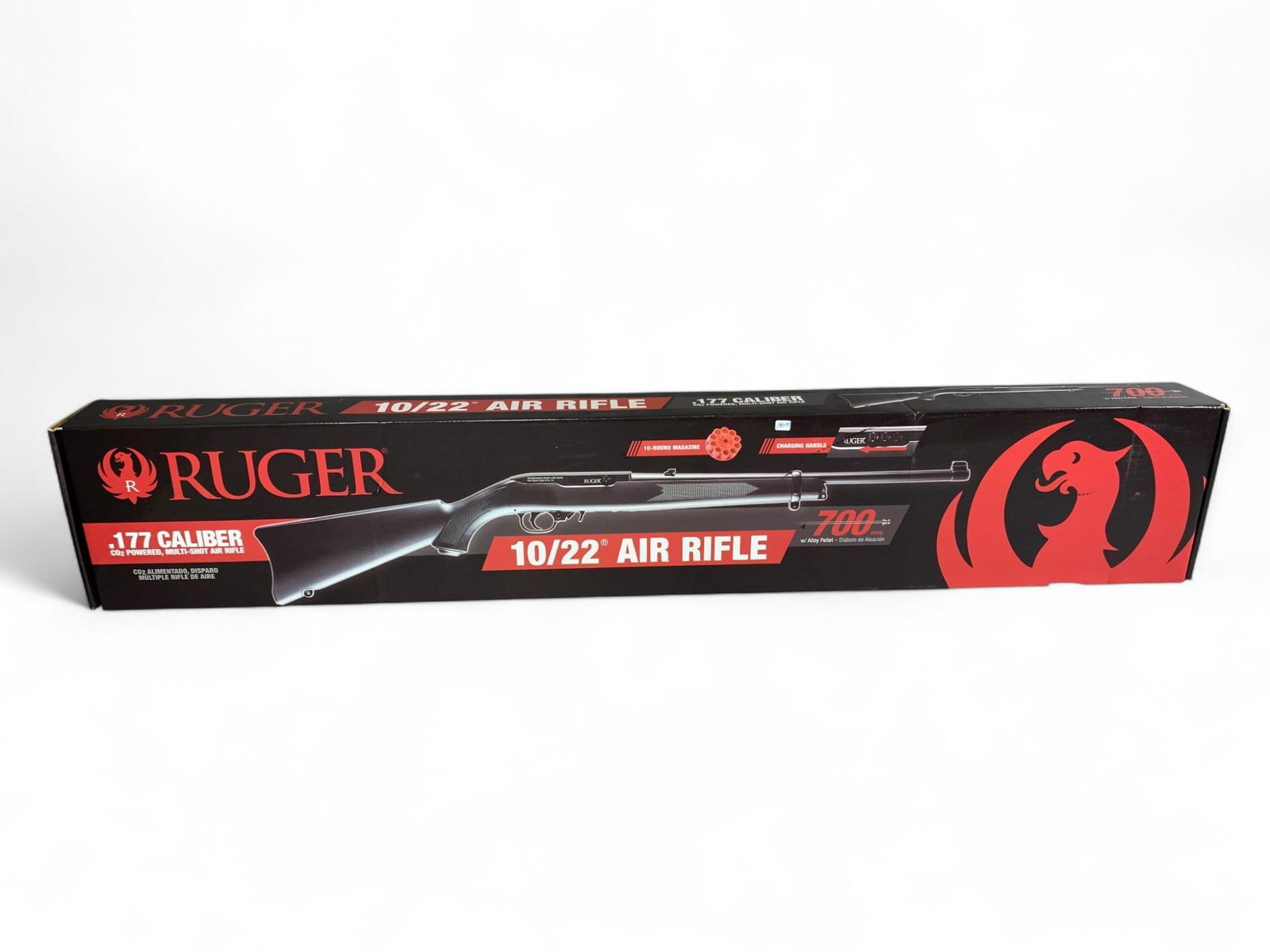 Ruger 10/22 Air Rifle 177 Caliber in Box: Burns in-house shipping is available. pick up is Tuesday, July 28, from Noon to 7 pm at our gallery in Lancaster, Ohio 43130 or we will provide in-house shipping for this item. We will charge a $5 fee