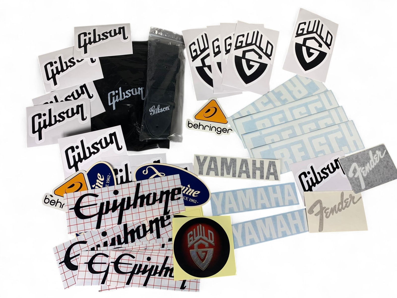 Large Lot Assorted Guitar Music Related Stickers Guild Gibson Fender etc: Burns in-house shipping is available. pick up is Tuesday, July 28, from Noon to 7 pm at our gallery in Lancaster, Ohio 43130 or we will provide in-house shipping for this item. We will charge a $5 fee