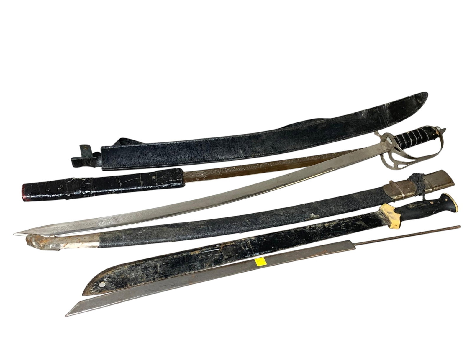 Group Lot of Assorted Swords: Burns in-house shipping is available. pick up is Tuesday, July 28, from Noon to 7 pm at our gallery in Lancaster, Ohio 43130 or we will provide in-house shipping for this item. We will charge a $5 fee