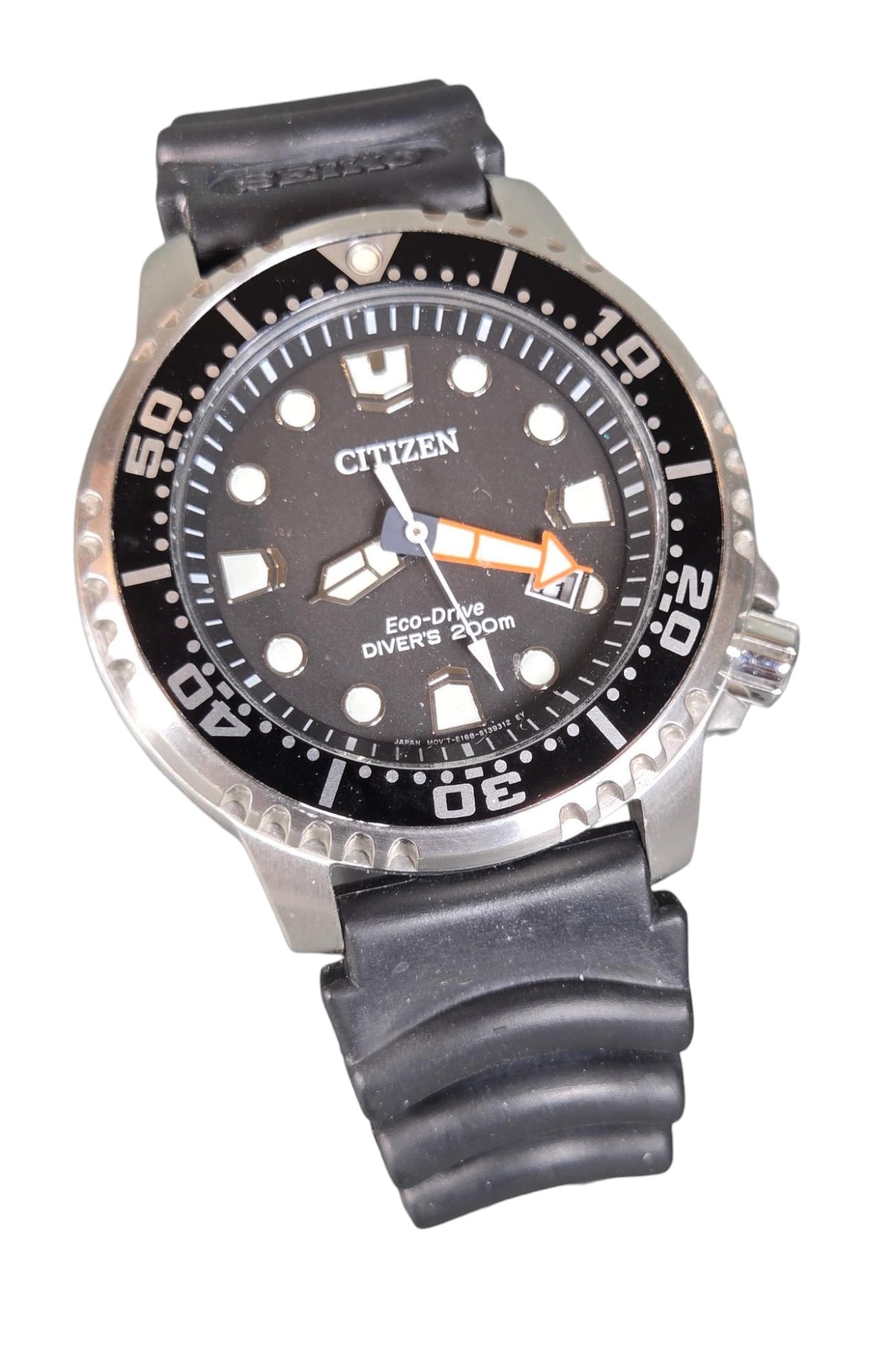 Citizen Eco-Drive Men's Dive Watch: Burns in-house shipping is available. pick up is Tuesday, July 28, from Noon to 7 pm at our gallery in Lancaster, Ohio 43130 or we will provide in-house shipping for this item. We will charge a $5 fee