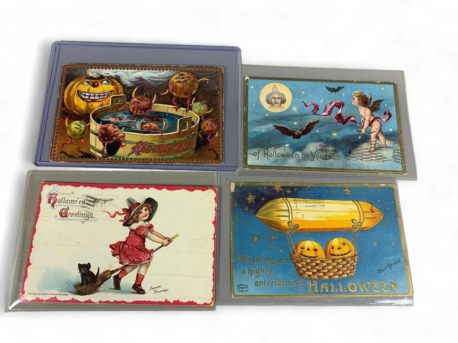 A Group of Early 20th Century Halloween Postcards, including Raphael Tuck & Sons (1 of 9)