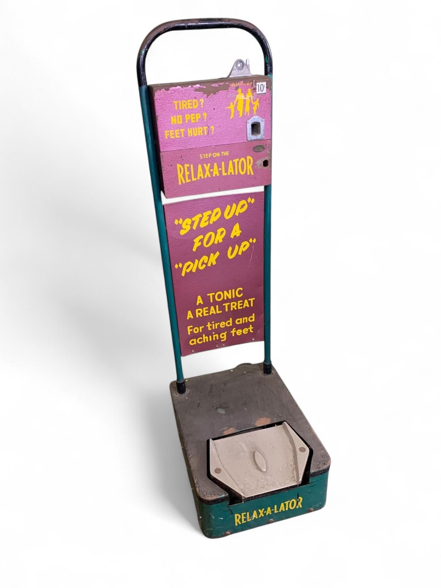 Vintage Coin-Operated "Relax-A-Lator" Foot Massager, Mid-20th Century (1 of 16)