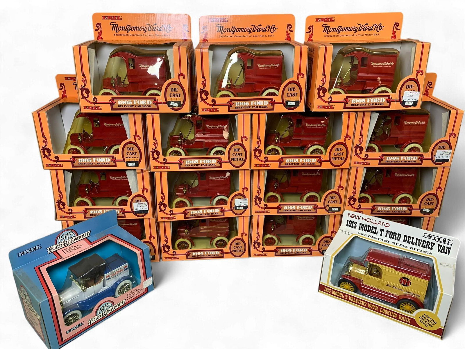 A Collection of Ertl diecast Model Vehicle Coin Banks (1 of 8)
