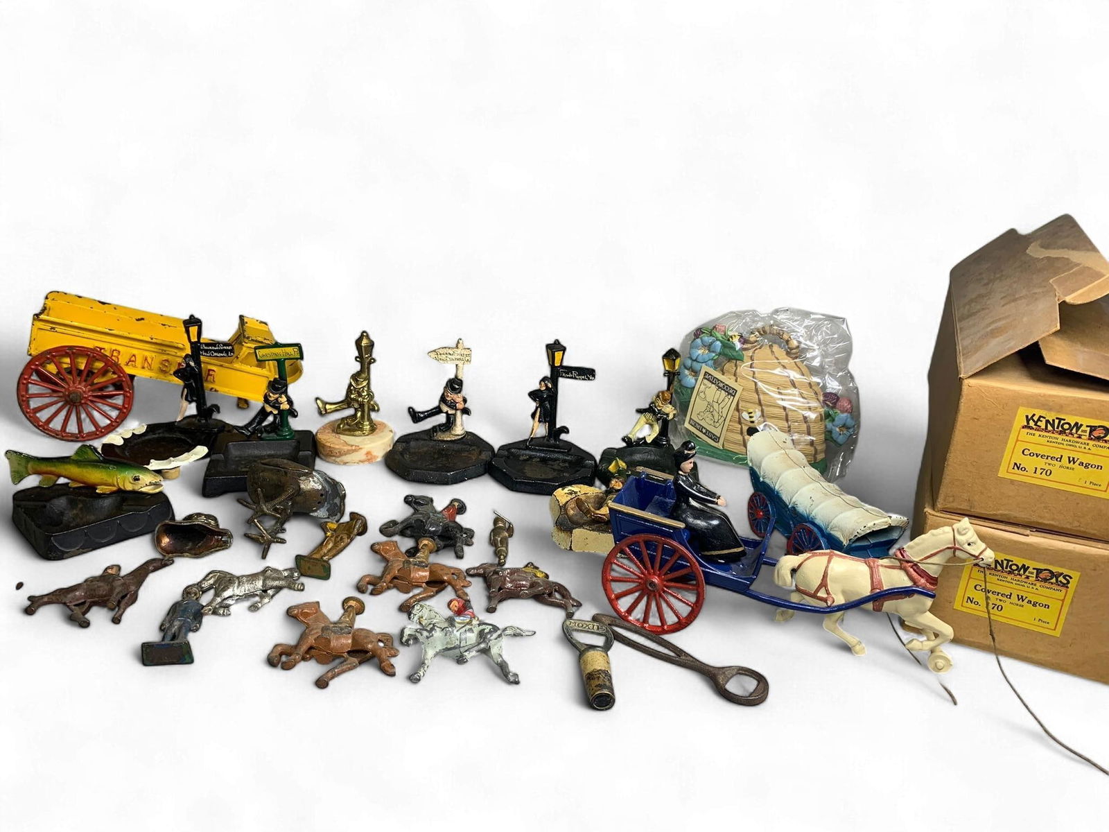 A Collection of Early to Mid-20th Century Cast Iron Toys and Novelty Items, including Hubley and Ken (1 of 15)