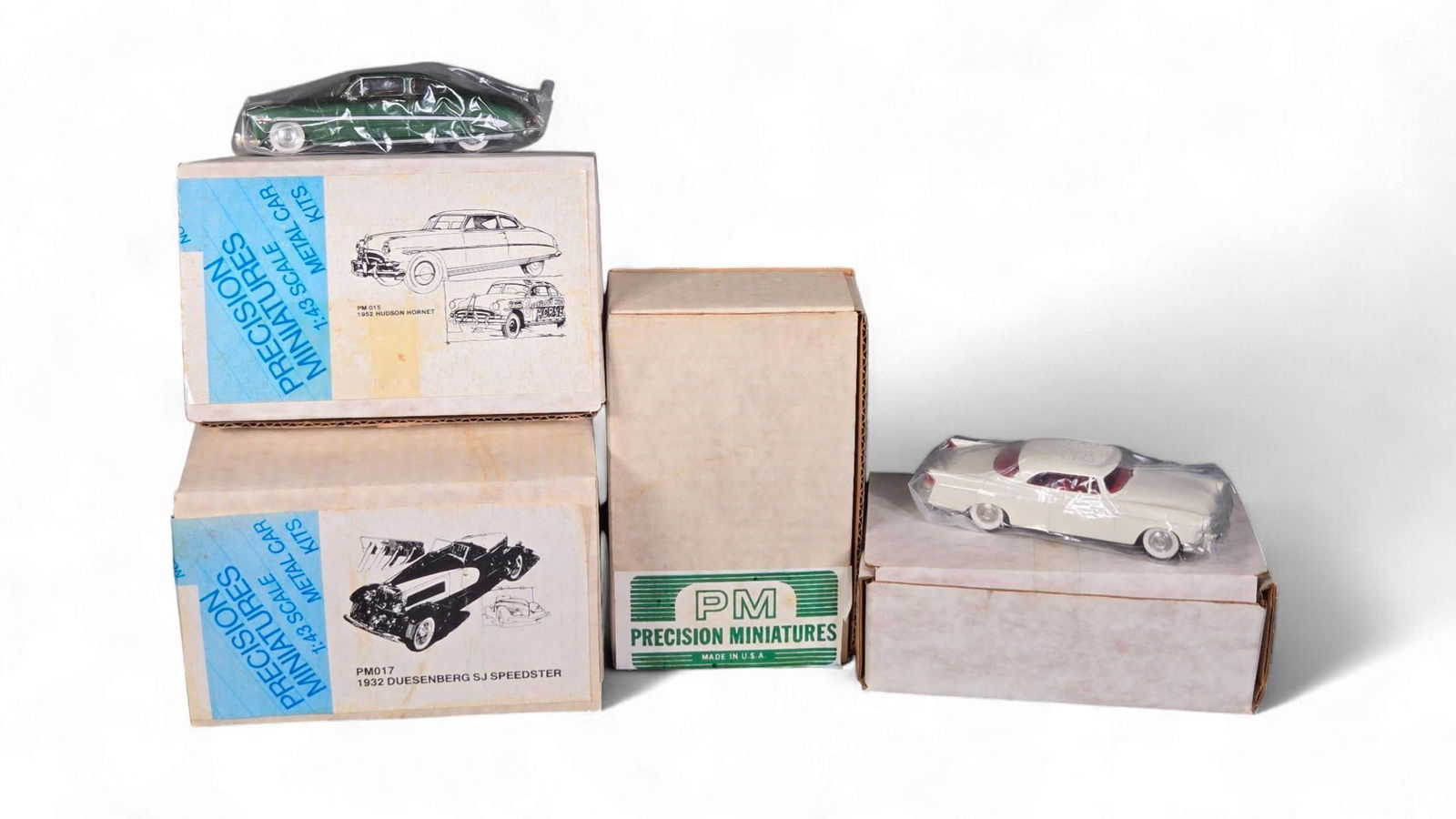 A Group of Precision Miniatures 1:43 Scale Model Vehicles, including a 1952 Hudson Hornet and a 1956 (1 of 20)