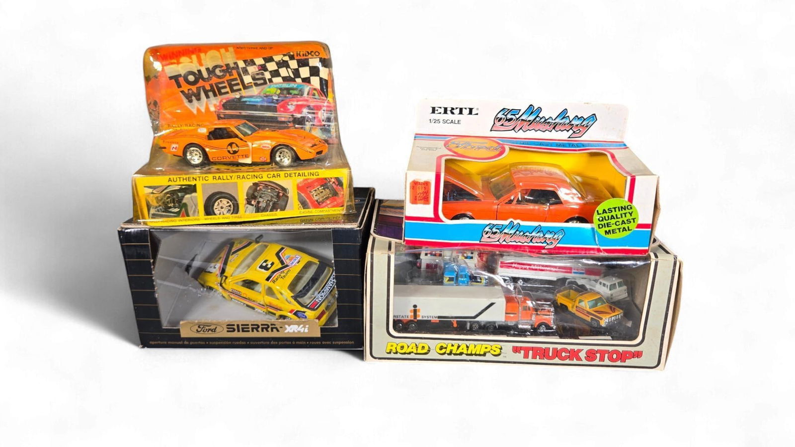 A Collection of Vintage ERTL '65 Ford Mustang and Other diecast Model Vehicles with Playset, 1980s-1 (1 of 12)