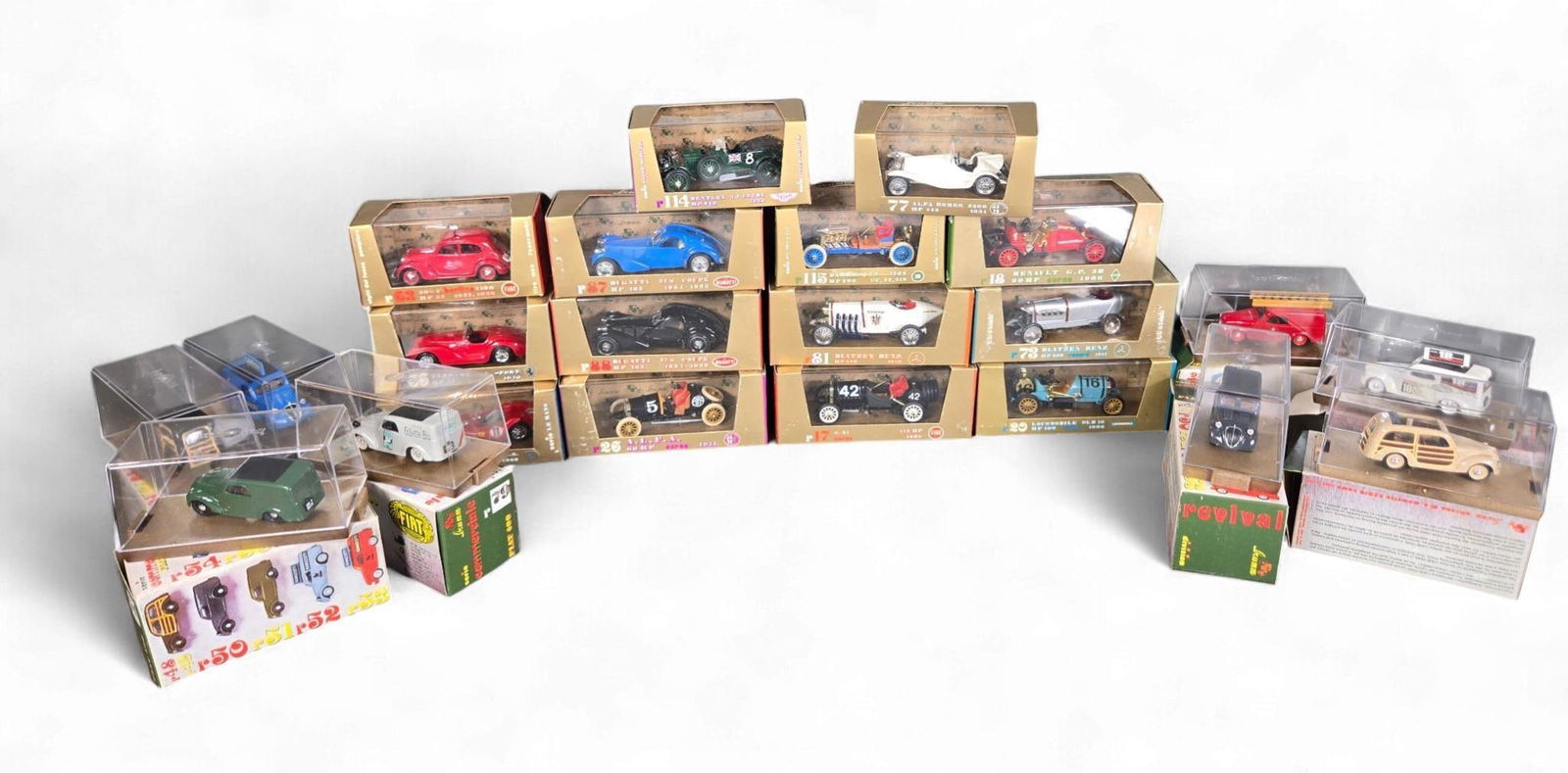 A Collection of Brumm and Other diecast Model Automobiles, including a Brumm 1910 Mercedes Blitzen B (1 of 11)