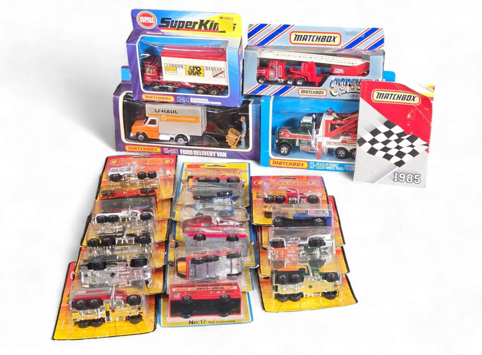 A Collection of Matchbox Superfast, Super Kings, and Convoy diecast Vehicles, including Kenworth Mod (1 of 16)