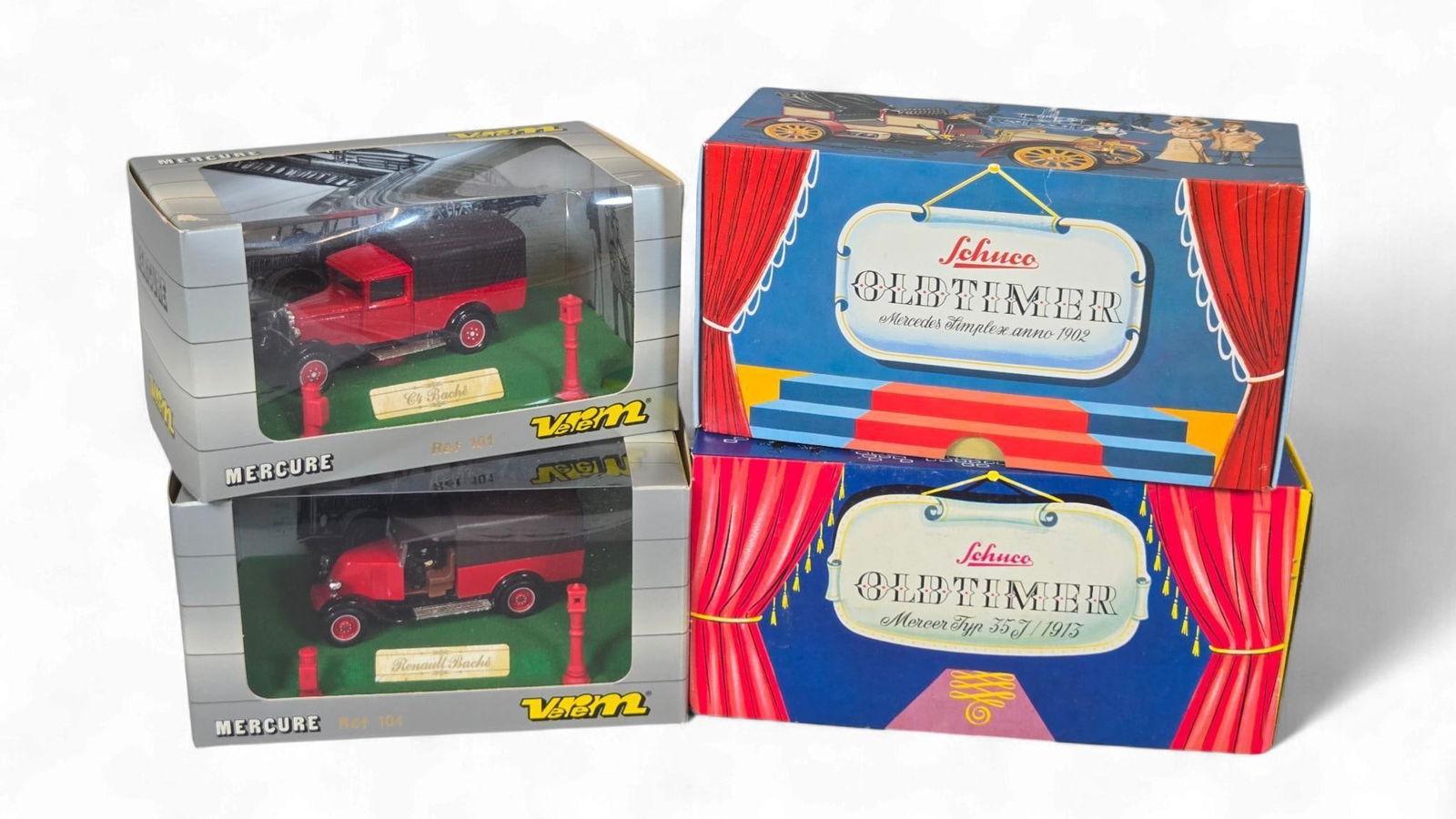 A Group of Boxed VBM Mercure Diecast and Schuco Oldtimer Tin-Plate Model Vehicles (1 of 6)