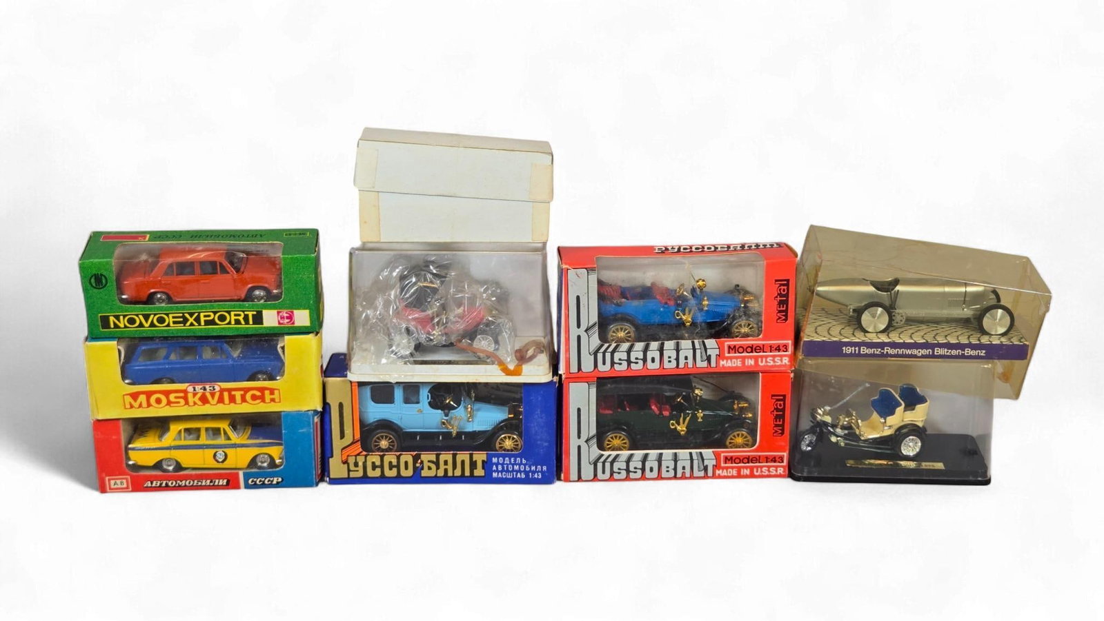 A Collection of diecast Model Cars, Predominantly Soviet and European, 1:43 Scale (1 of 10)