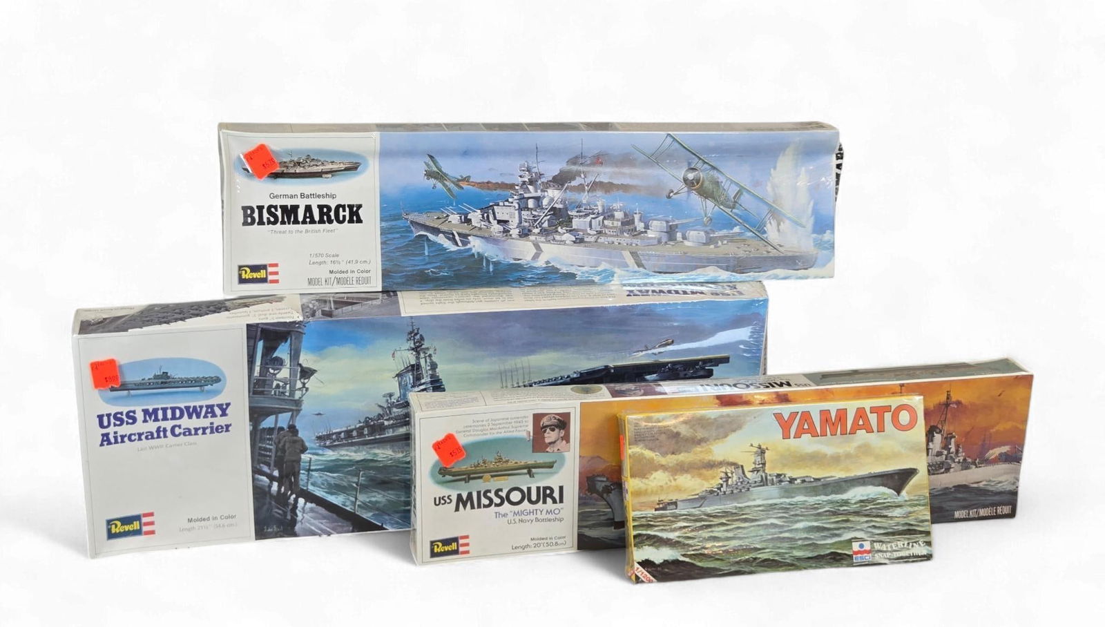 A Group of Vintage Revell and ESCI Warship Model Kits (1 of 9)