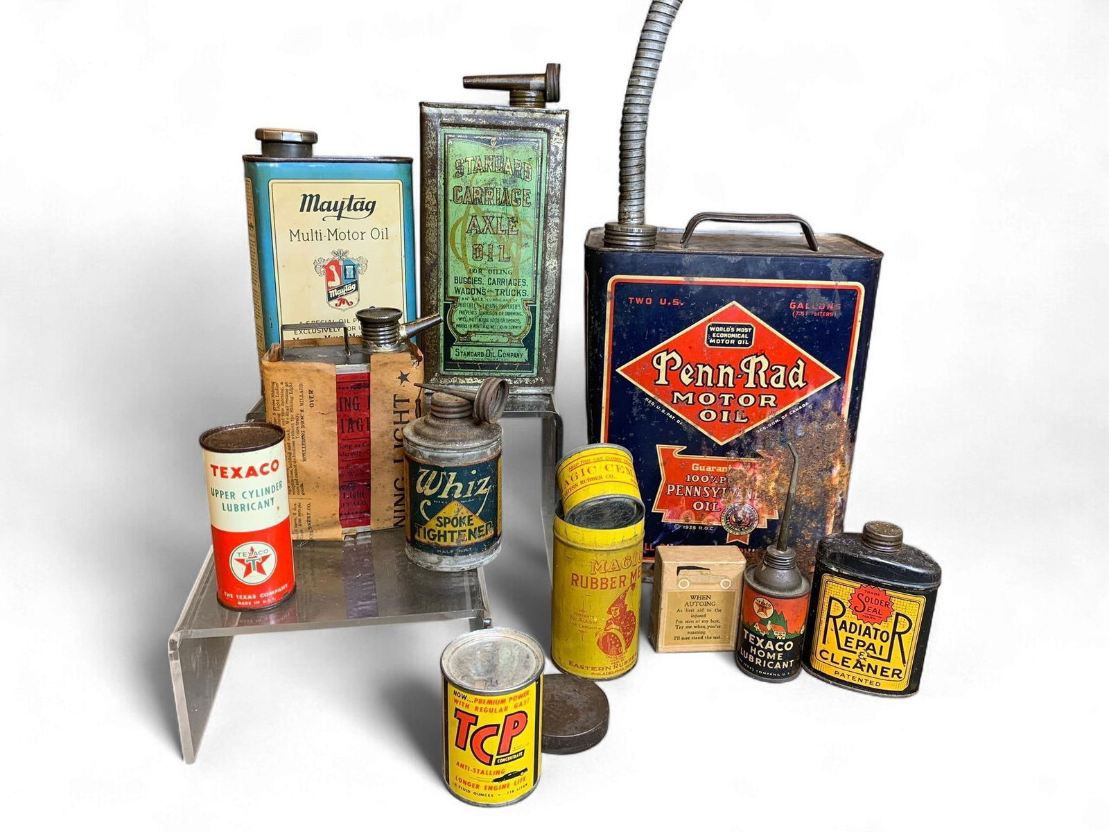 A Collection of Vintage Automotive and Household Product Tins and Containers, Late 19th to Mid-20th  (1 of 19)