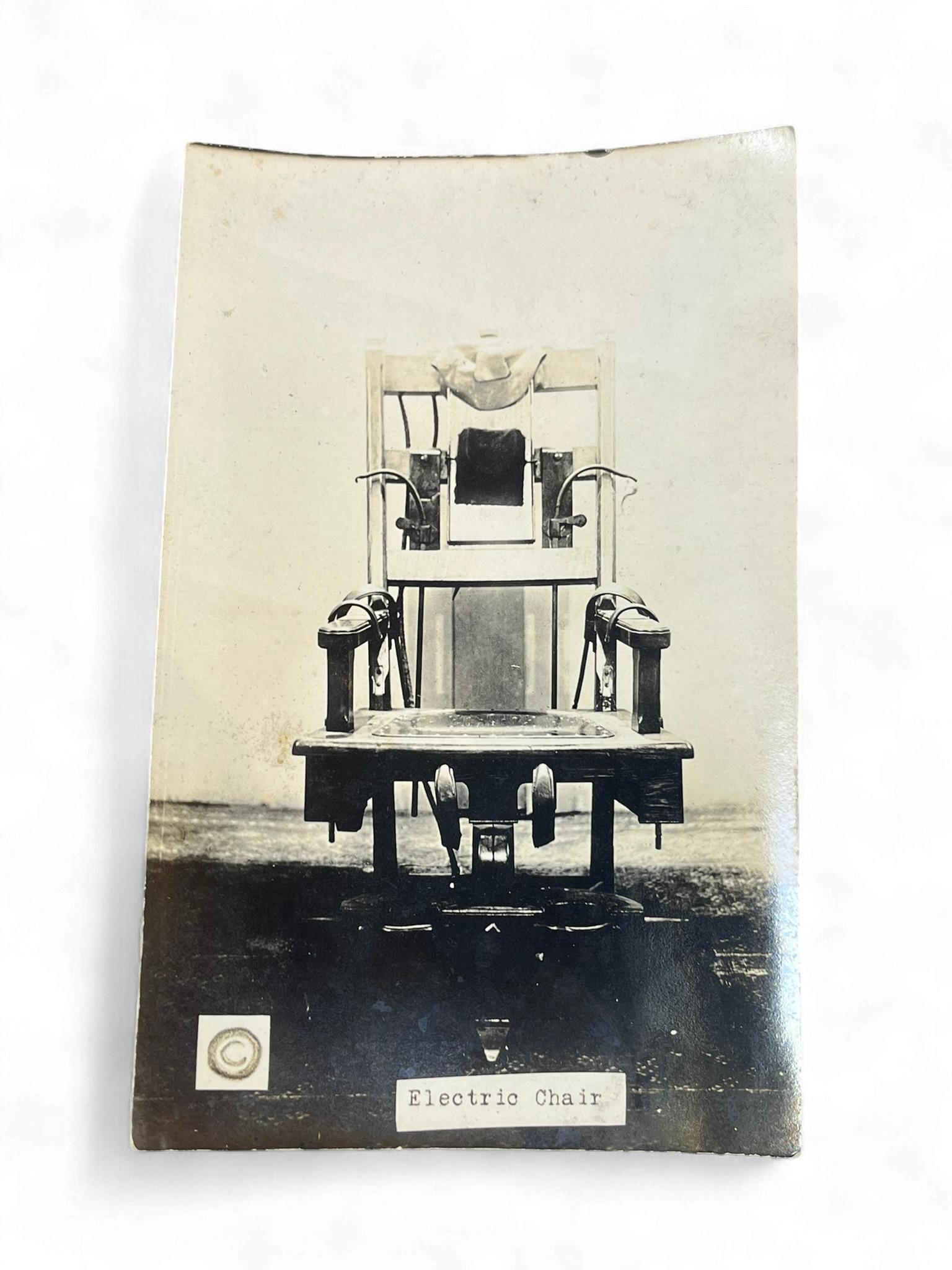 Vintage Early 20th Century Electric Chair Postcard, Columbus, Ohio (1 of 4)