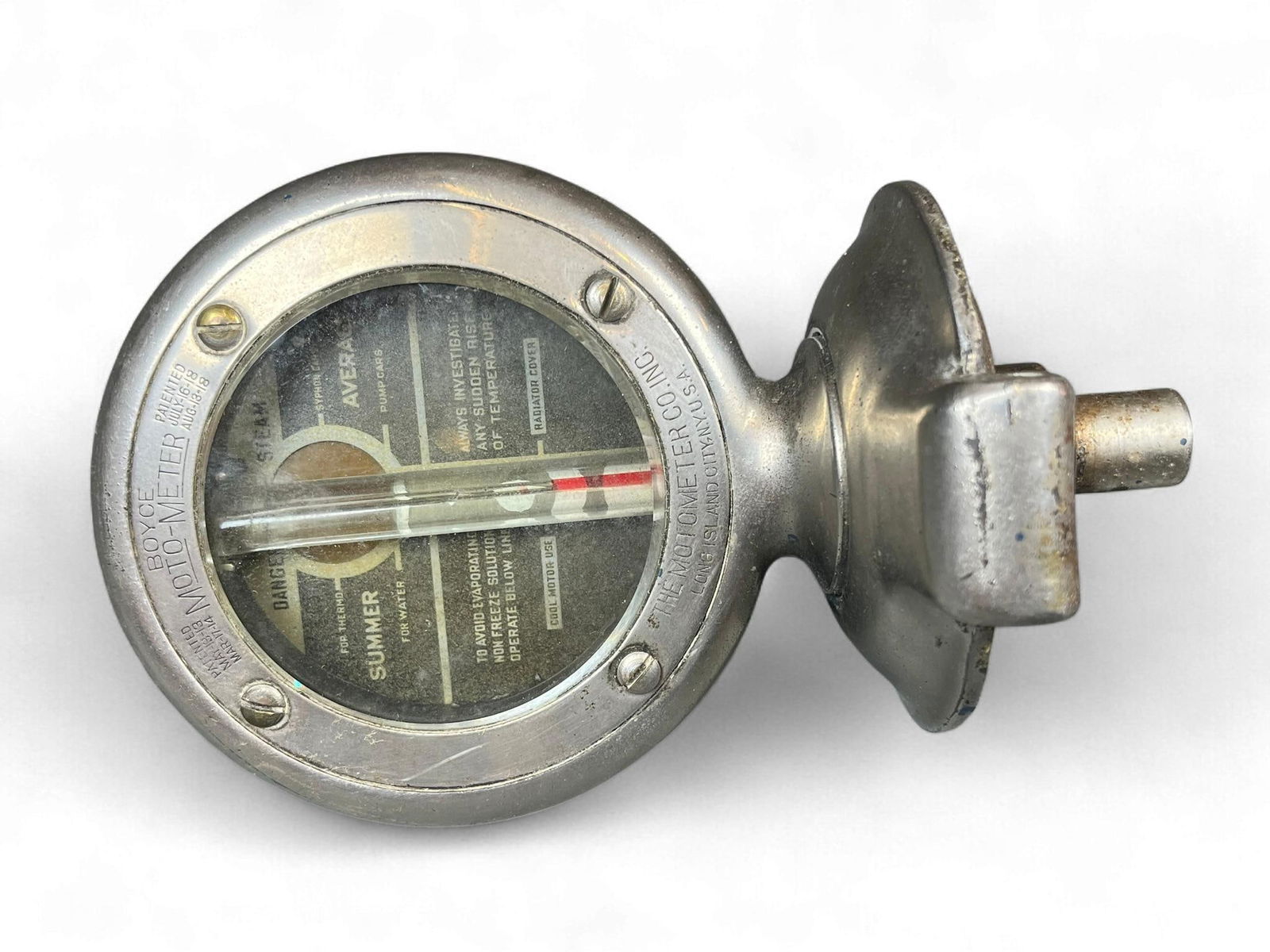 Antique Boyce Moto-Meter Standard Model Radiator Temperature Gauge (1 of 11)