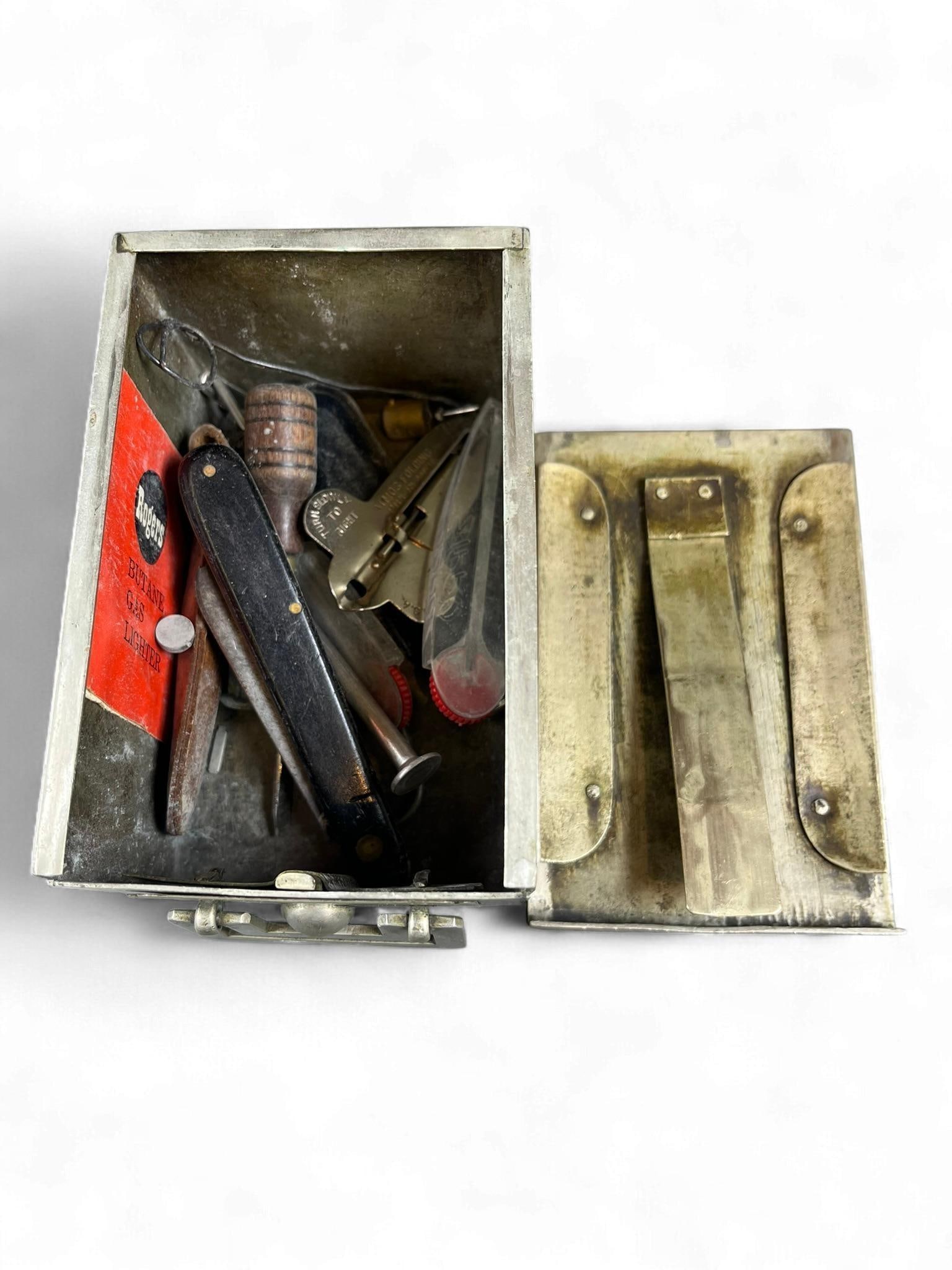 Vintage Rogers Butane Gas Lighter Tool Kit Box with Accessories (1 of 12)