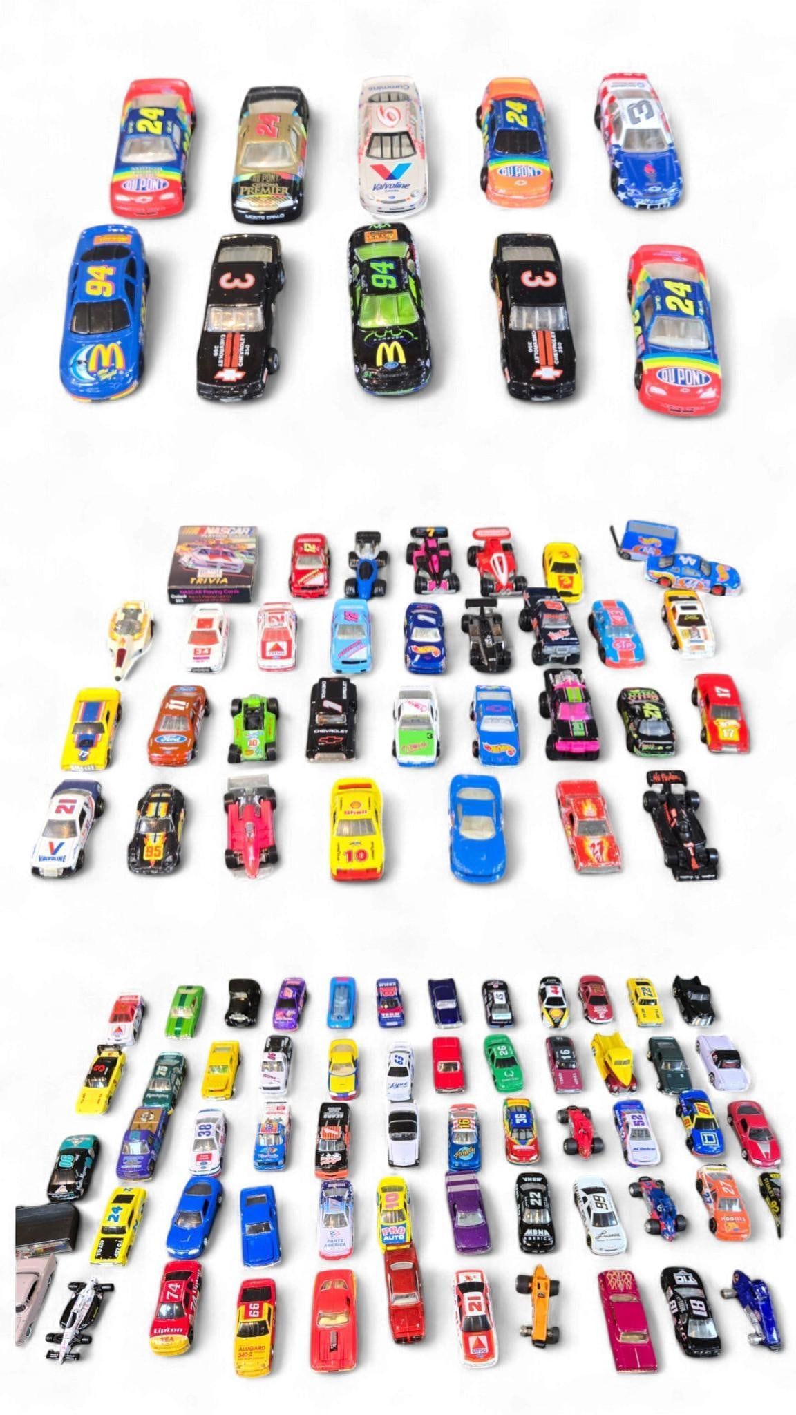 A Large Collection of diecast Miniature Toy Vehicles, by Hot Wheels, Racing Champions, ERTL, and Ton (1 of 20)