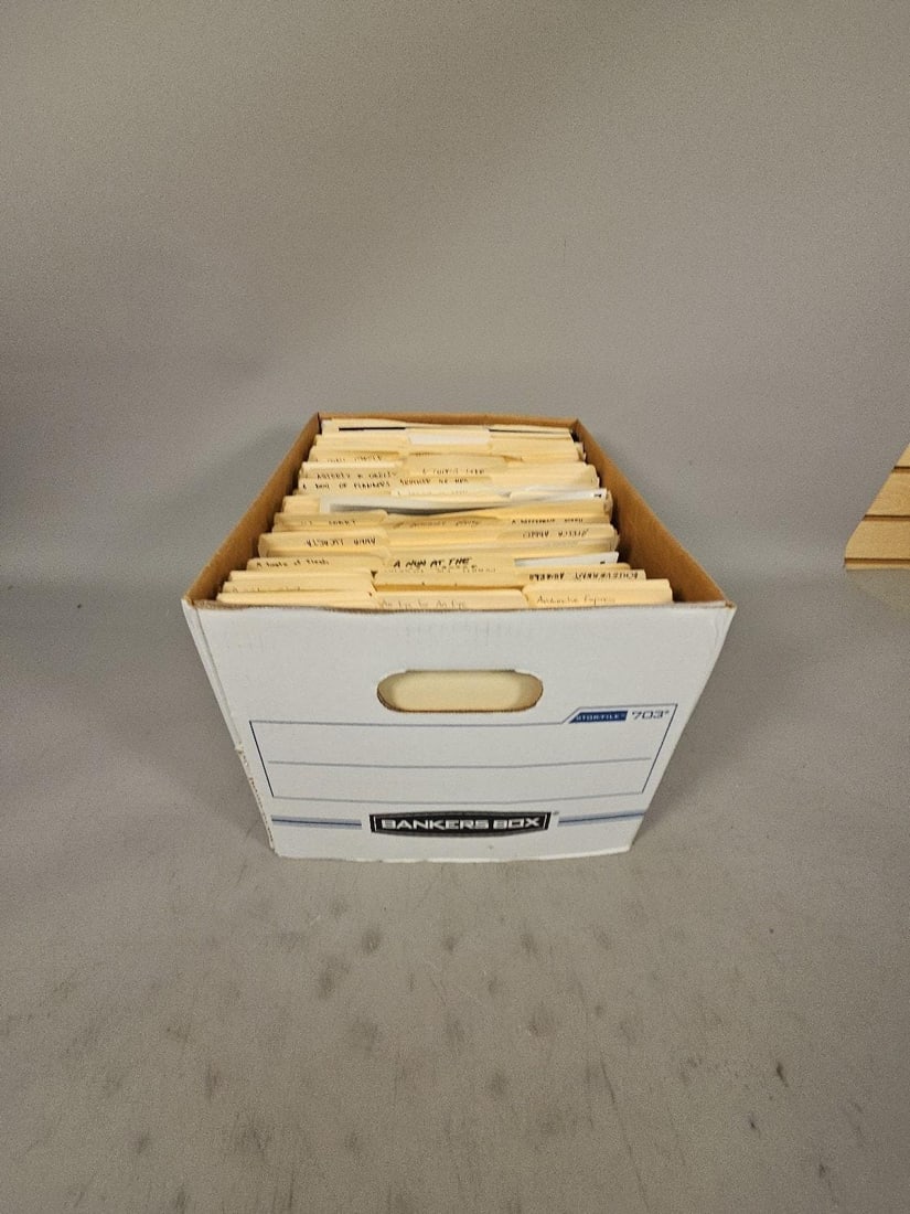 A Collection of Movie Promotional Press Photos and Press Releases in a Bankers Box Stor/File Storage (1 of 11)