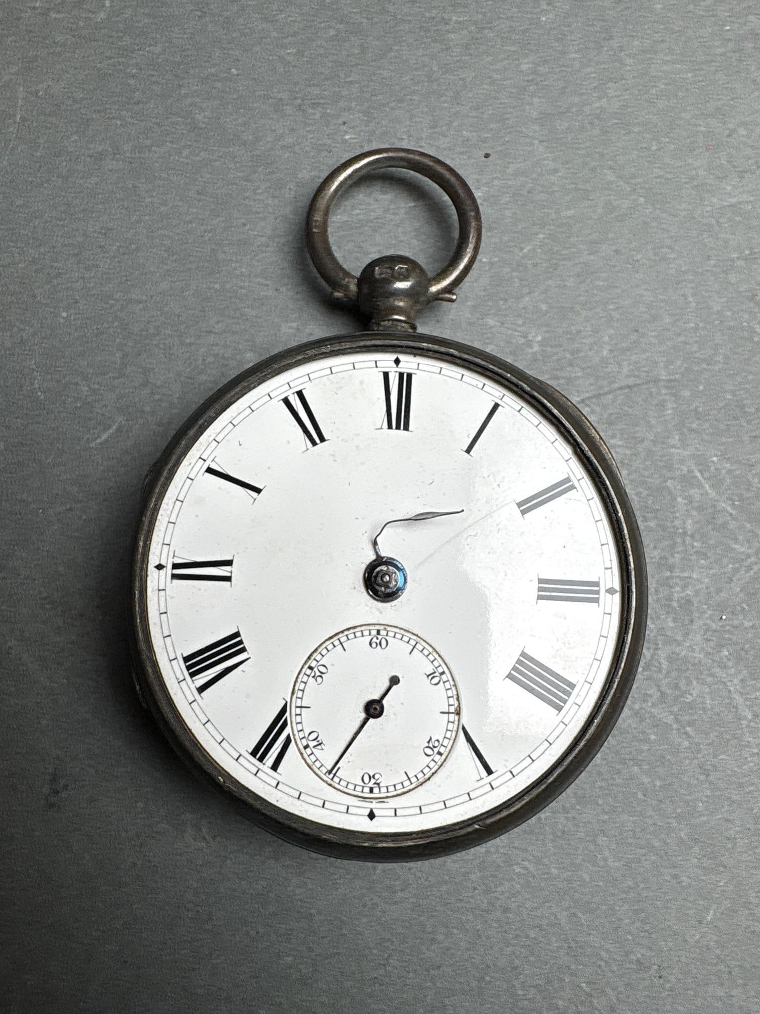 An English Sterling Silver Open-Face Pocket Watch by G.W. Lee of Leeds, London Hallmarked 1870 (1 of 8)