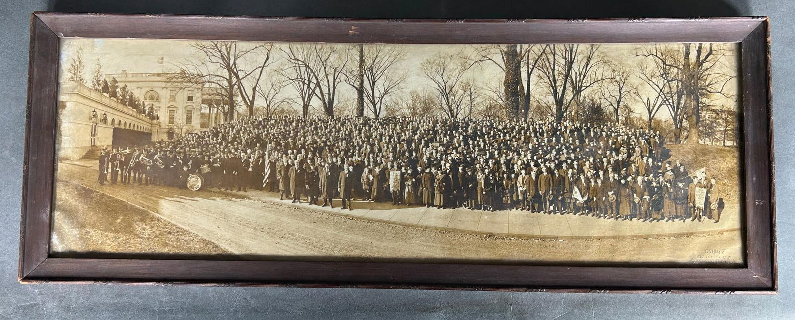 1916 Yard Long Photograph Ohio Corn Boys and Domestic Science Girls in front of the U.S. White House (1 of 12)