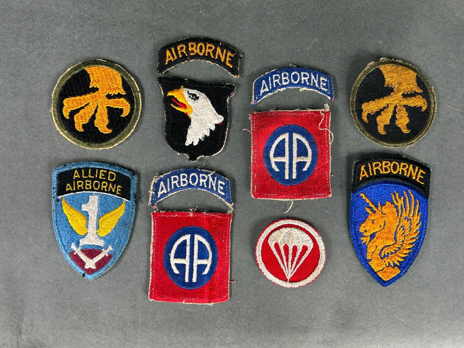 WWII U.S. Army Airborne Paratrooper Patch Lot (1 of 18)