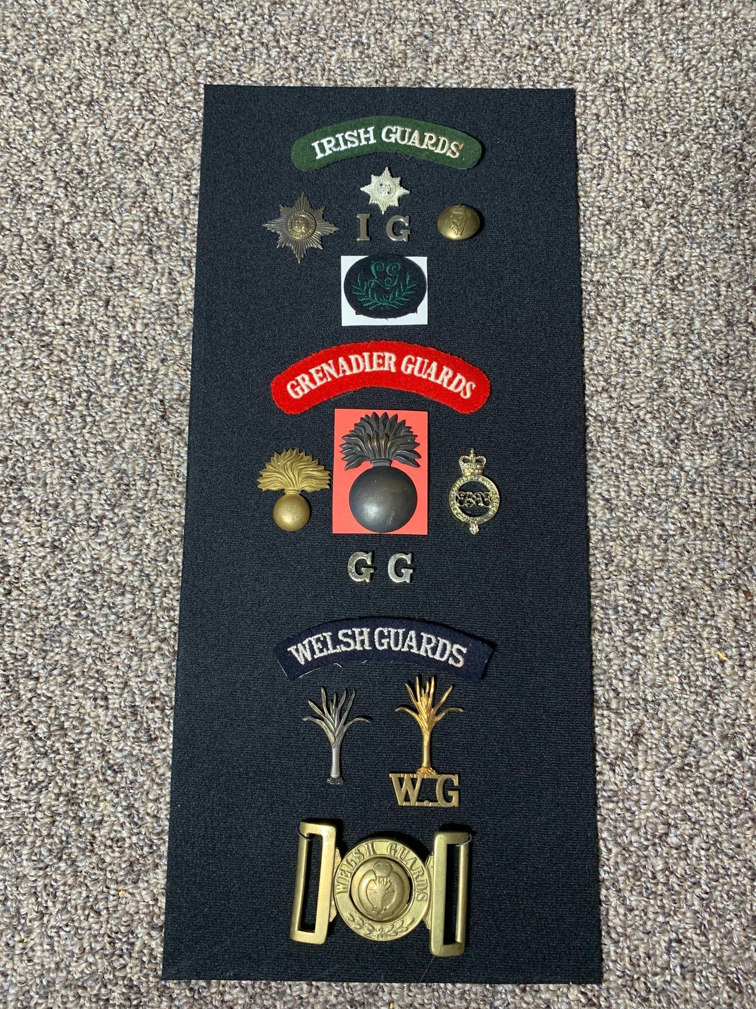 A Collection of British Army Guards' Regiments Insignia (1 of 11)