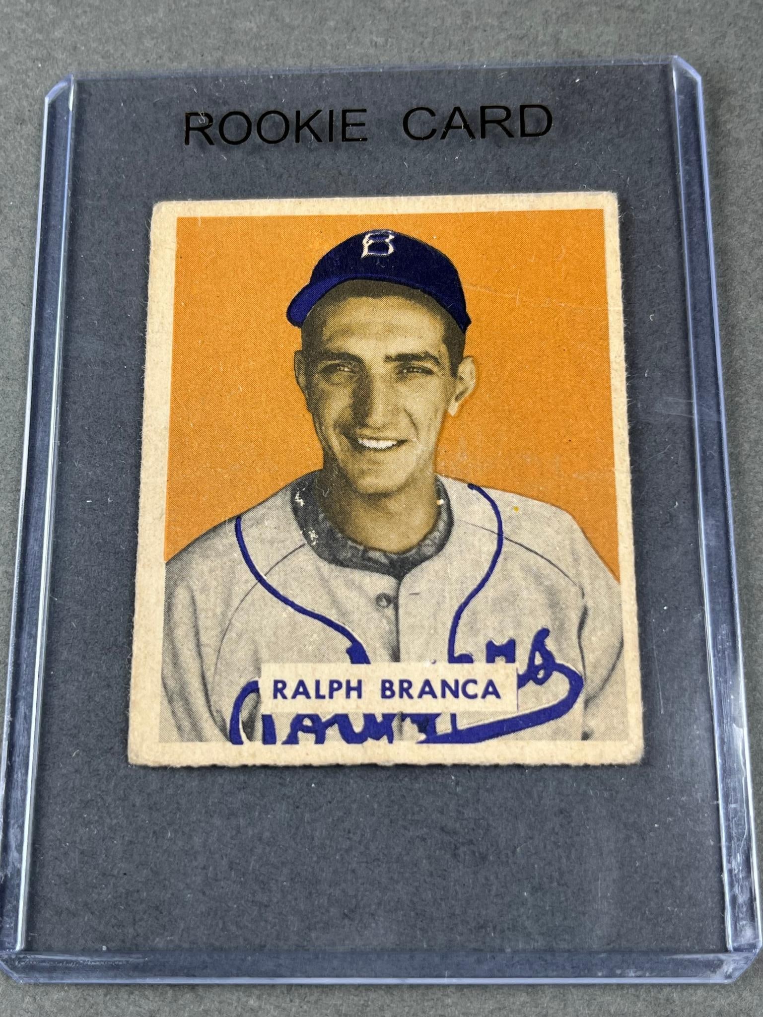 Ralph Branca, Brooklyn Dodgers, Rookie card, 1949 Bowman, VG+ (1 of 4)