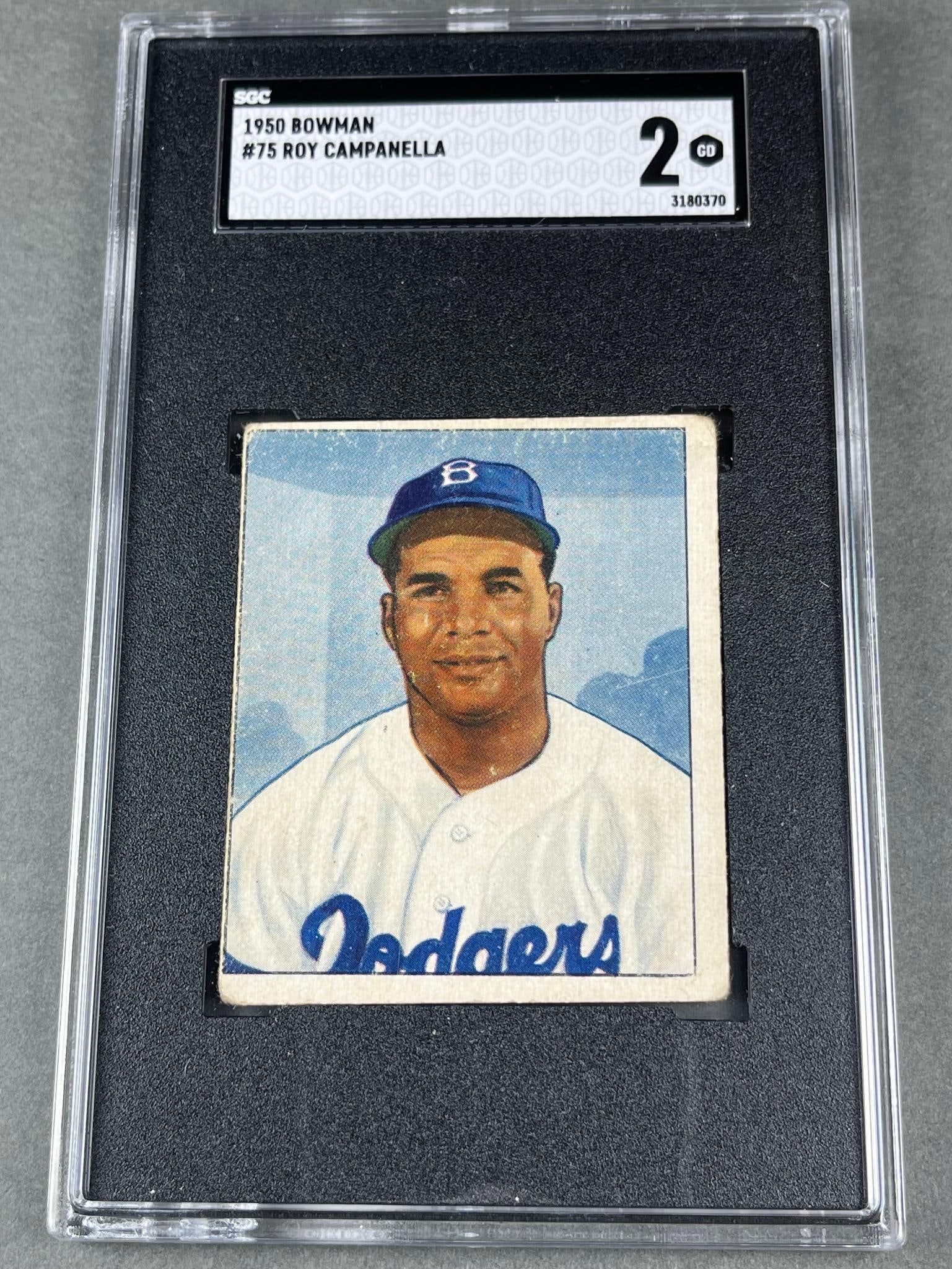 Roy Campanella, Brooklyn Dodgers, 1950 Bowman, good (1 of 7)
