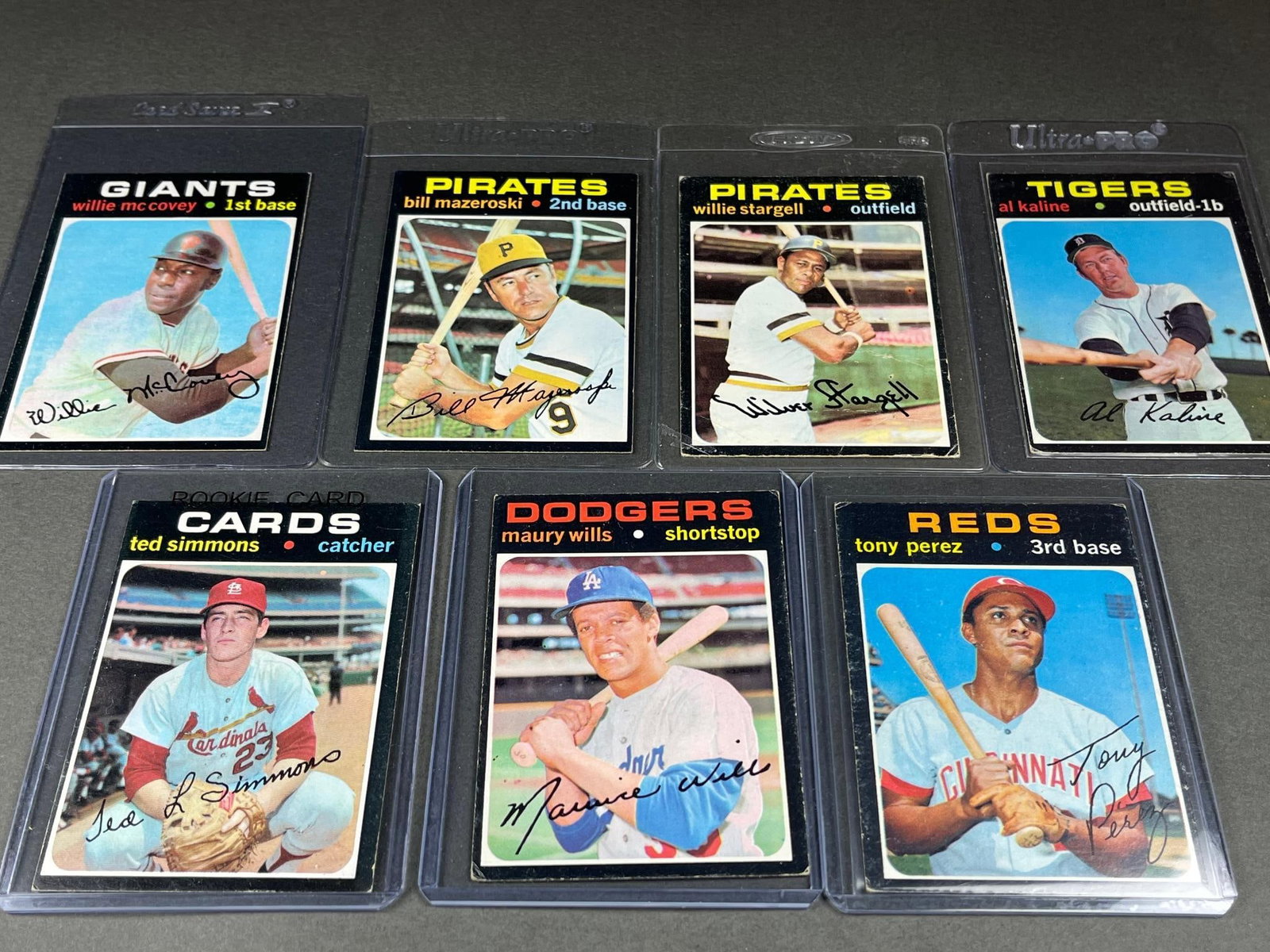 1971 Topps Star Lot: Simmons (Rookie), Stargell, Wills, Kayline, Perez, Maz, McCovey (1 of 20)