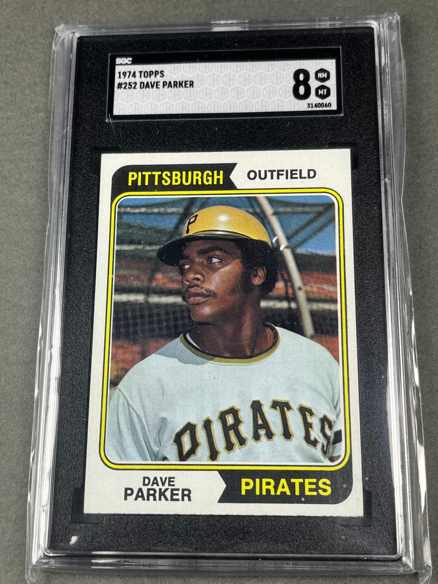Dave Parker, Pittsburgh Pirates, Rookie, 1974 Topps, SGC 8 NM-MT (1 of 8)
