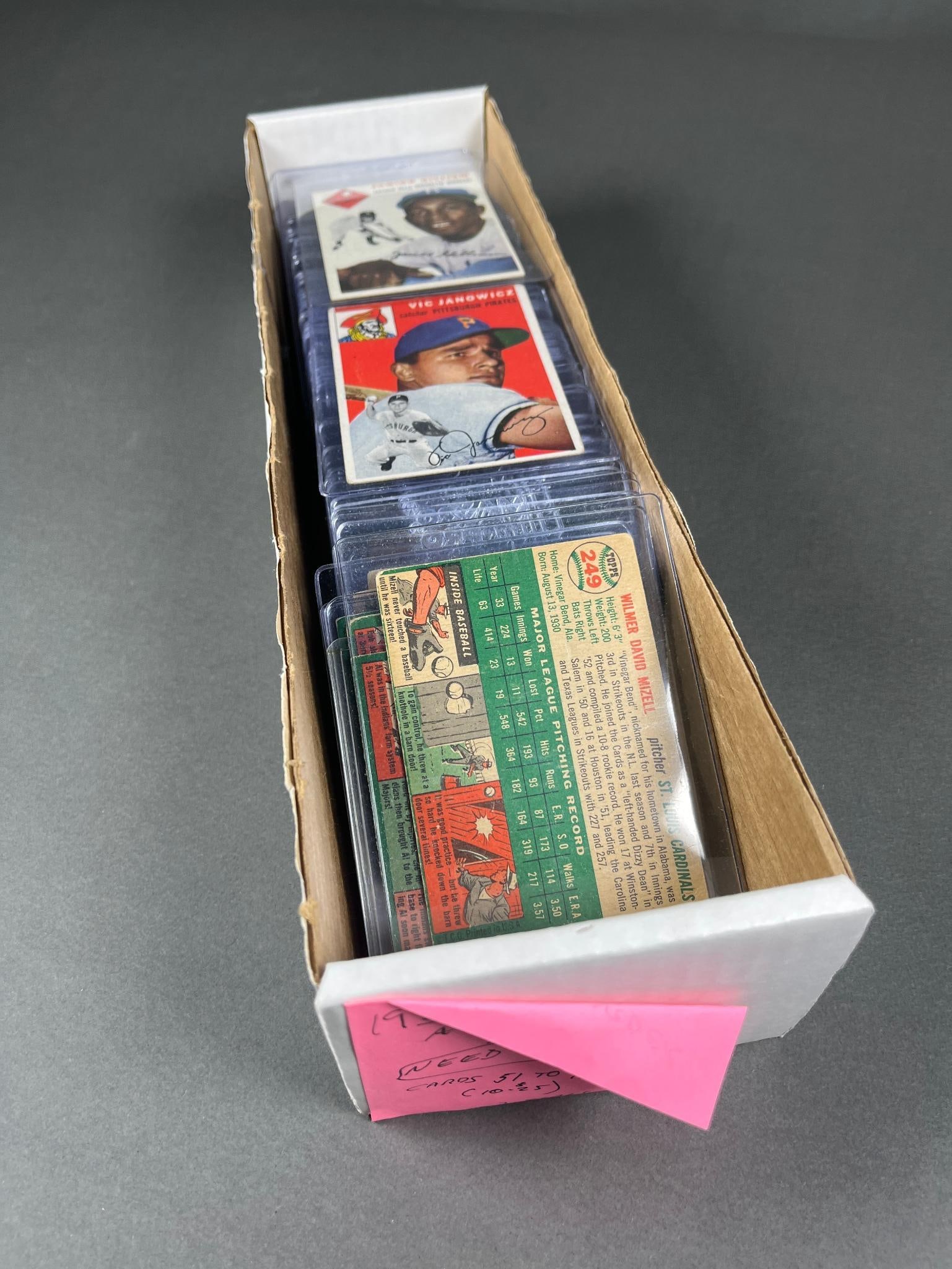 1954 Topps baseball Starter set, 112 cards, no duplicates (1 of 9)
