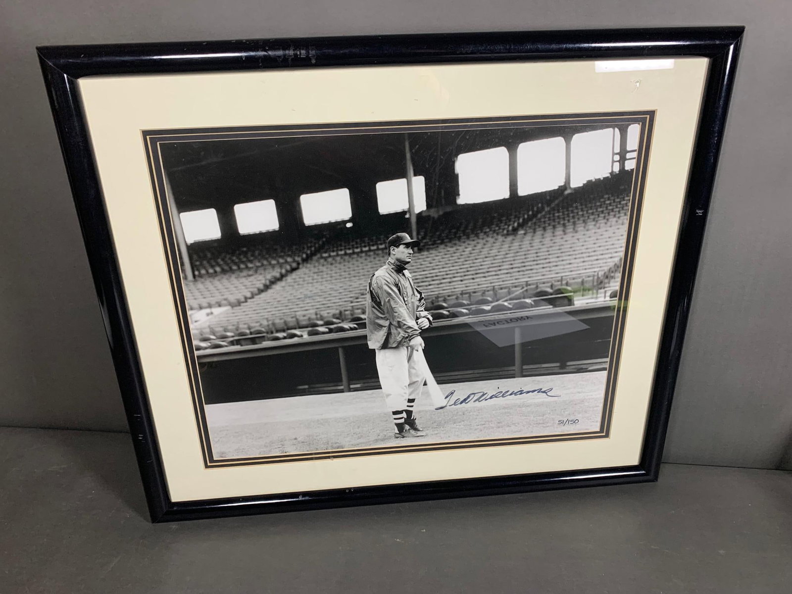 Ted Williams signed 16x20 matted & framed, full letter JSA (1 of 8)