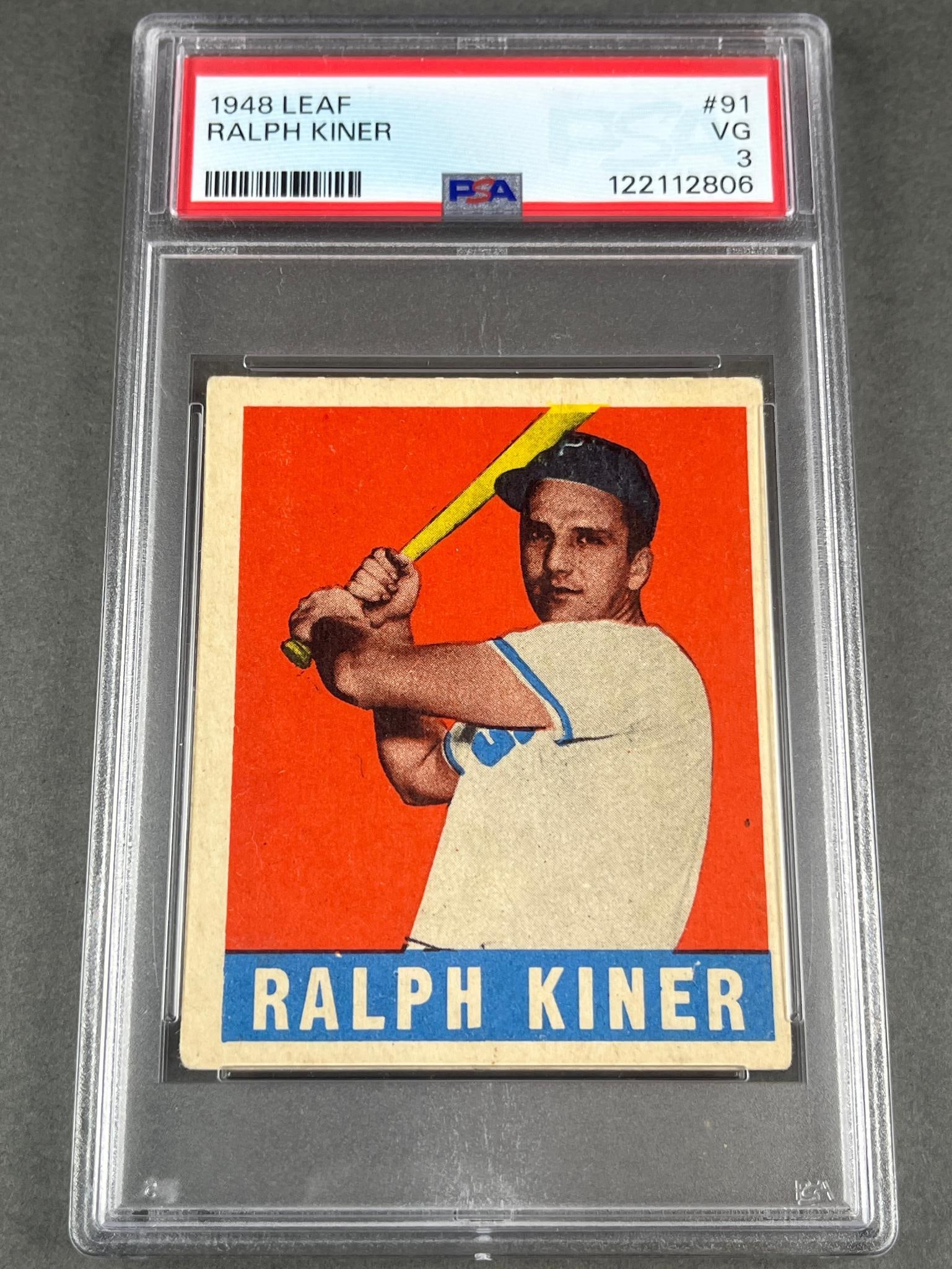 Ralph Kiner 1948 Leaf PSA VG (1 of 7)