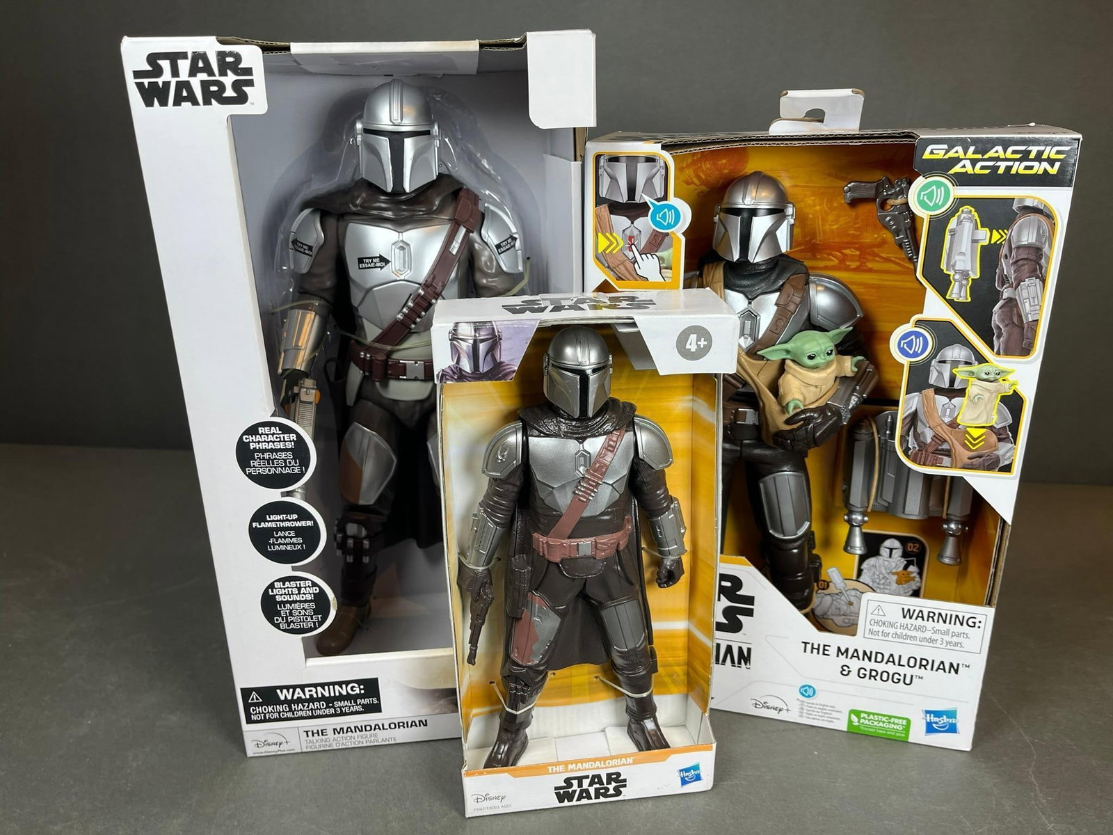 Three Contemporary Hasbro Star Wars: The Mandalorian Action Figures (1 of 20)