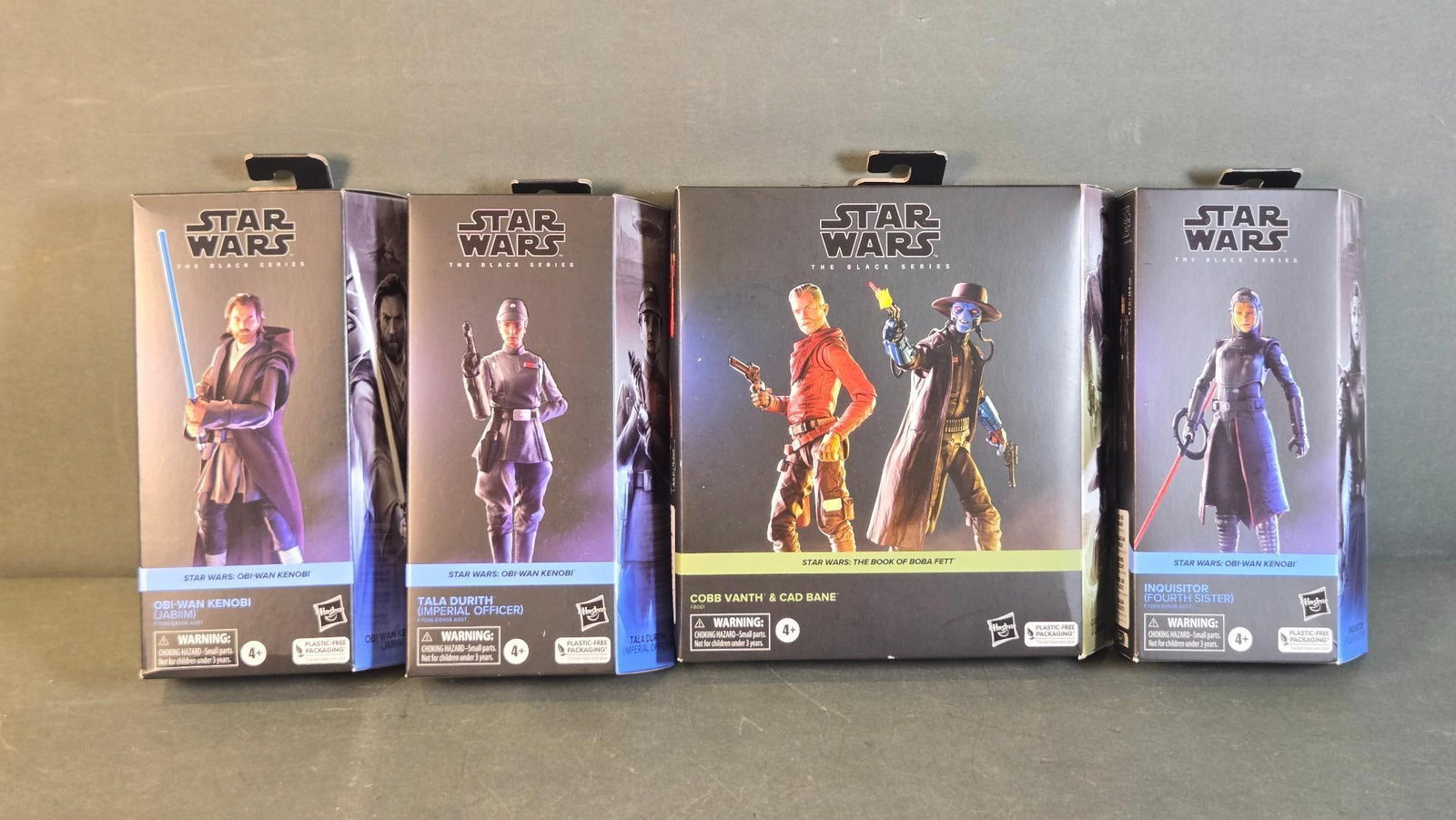 A Group of Four Hasbro Star Wars The Black Series Action Figure Sets, including Cobb Vanth & Cad (1 of 7)