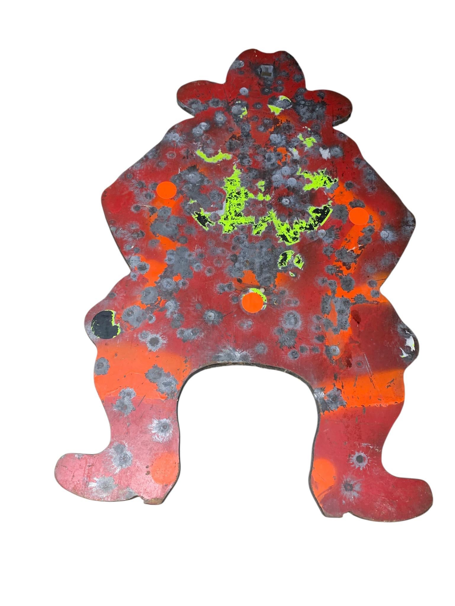 Painted Steel Cowboy Shooting Gallery Target (1 of 4)
