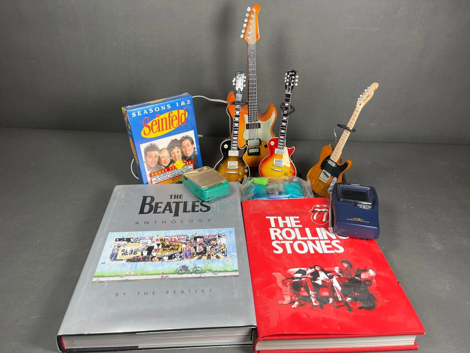 A Collection of Pop Culture and Music Memorabilia, including The Beatles Anthology Book, Miniature (1 of 20)