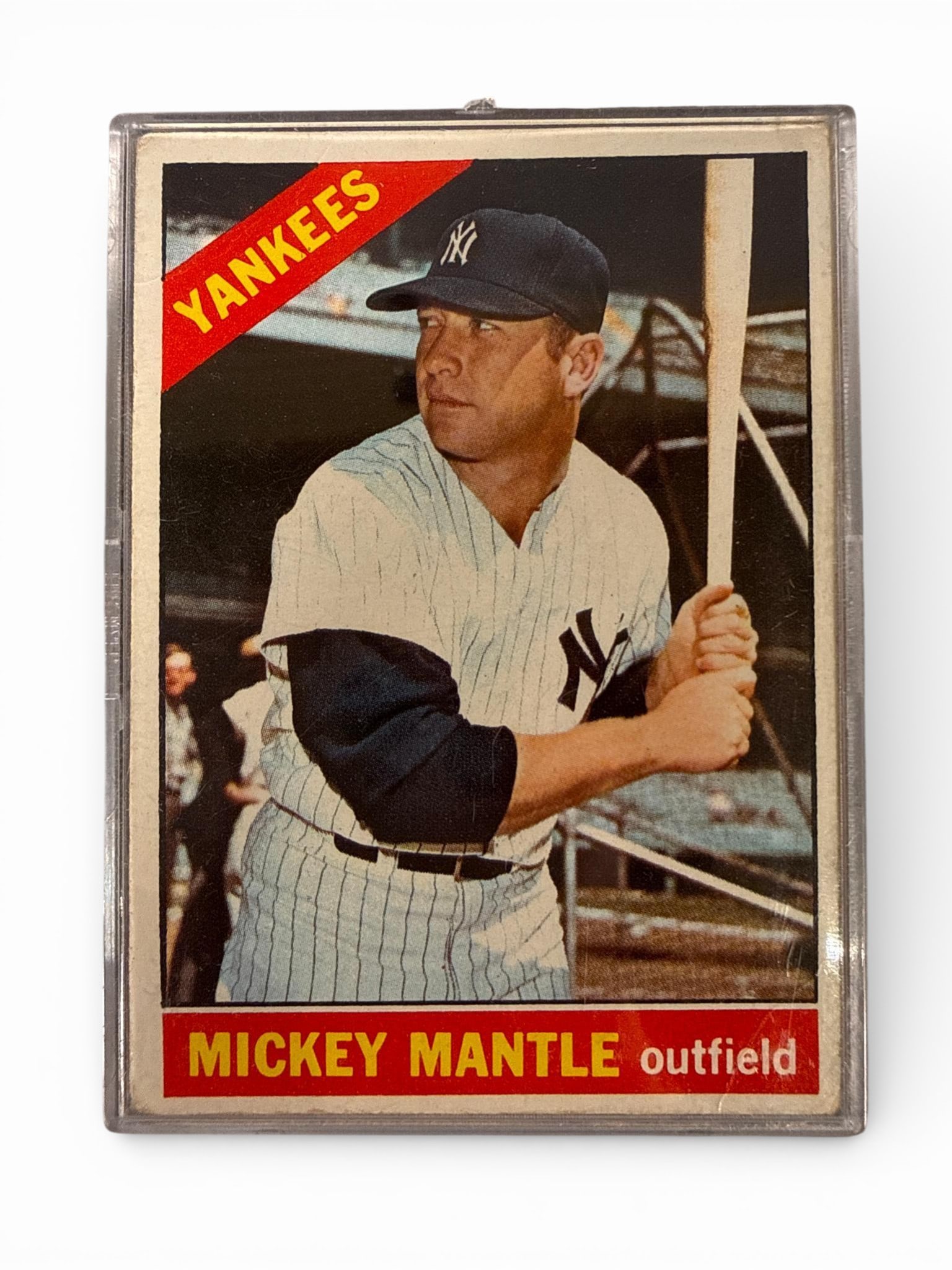 1966 Topps Mickey Mantle Baseball Trading Card #50 (1 of 7)